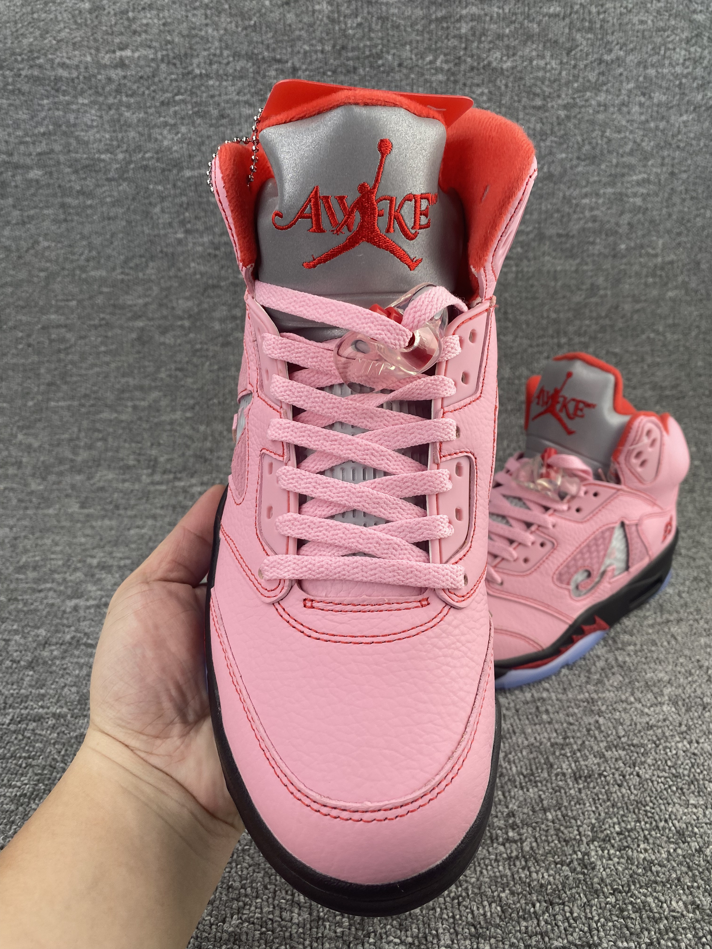 UA Jordan 5 Retro Awake NY Arctic Pink