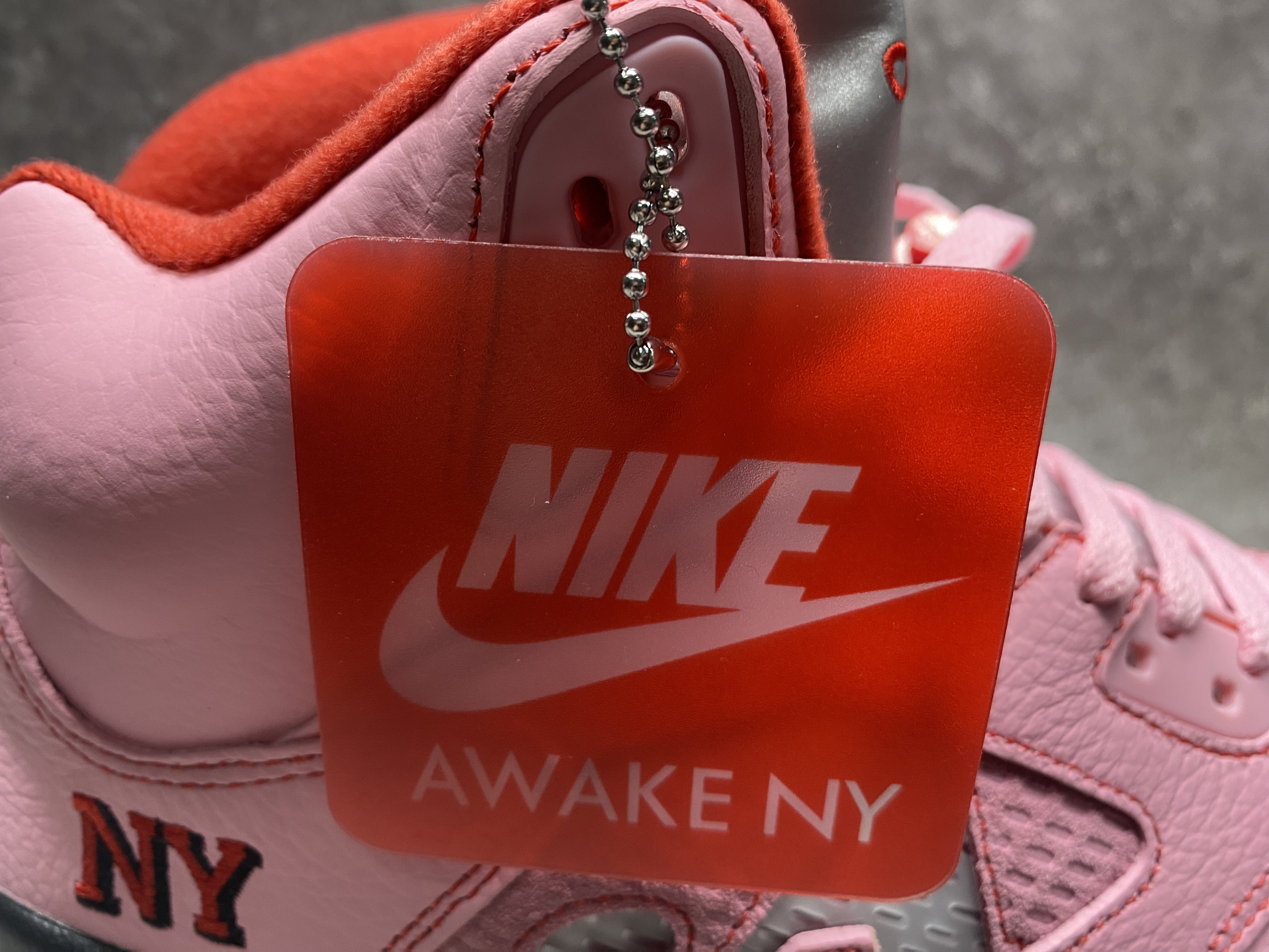 UA Jordan 5 Retro Awake NY Arctic Pink