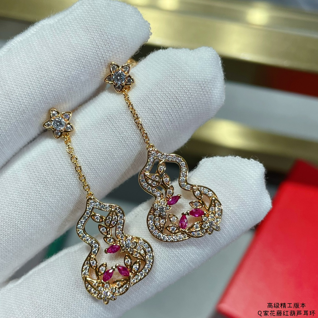 Qeelin Vine Gourd Earrings