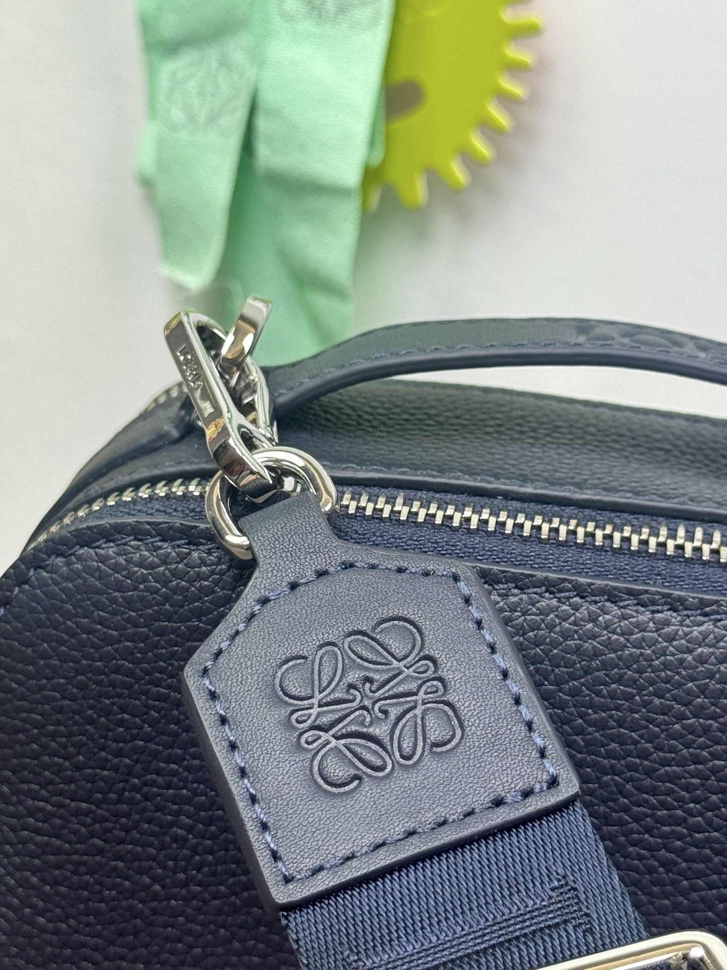 L0ew* mini crossbody camera bag in soft grained calfskin 18x8.5x13cm