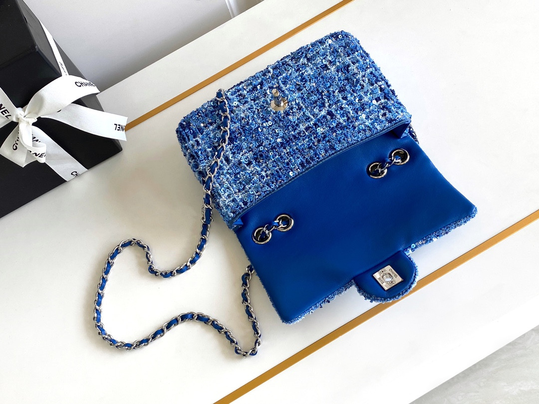 Ch*el mini cf rose gold hardware 20x15x7cm