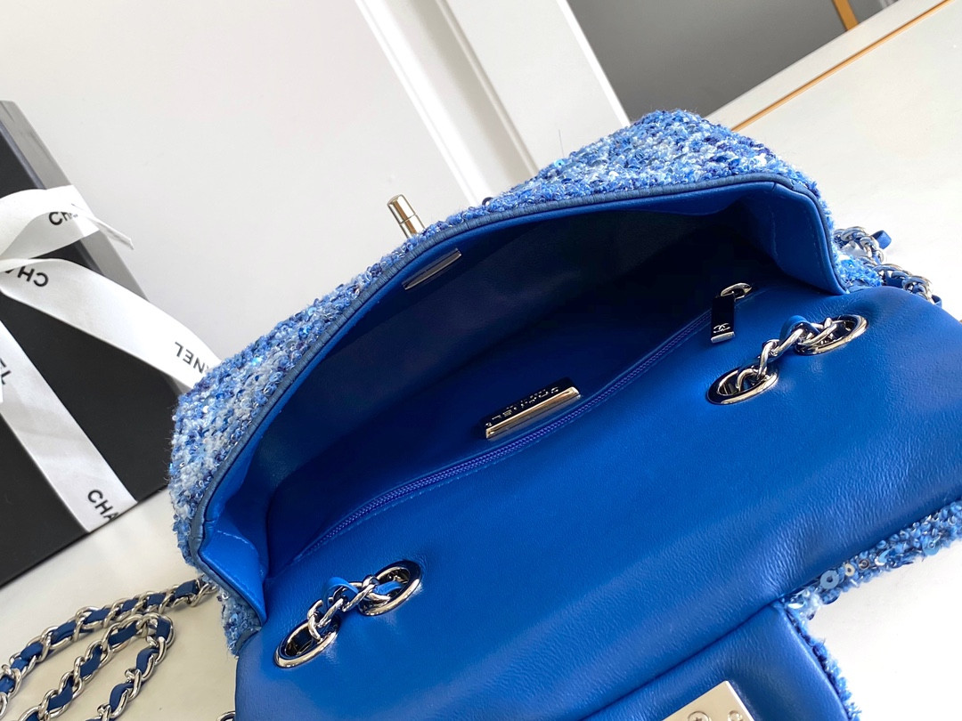 Ch*el mini cf rose gold hardware 20x15x7cm