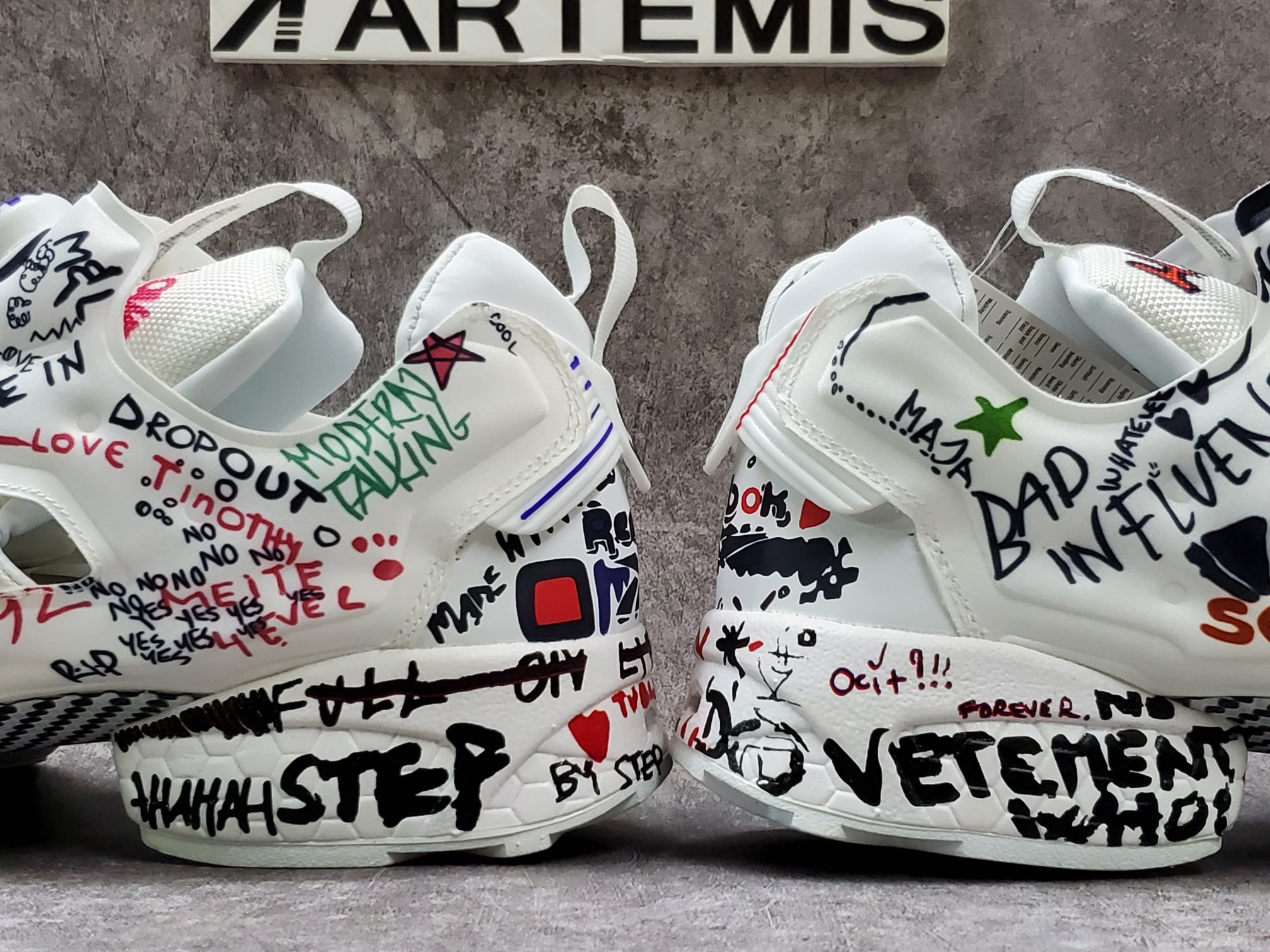 Reebok Instapump Fury Vetements Doodle