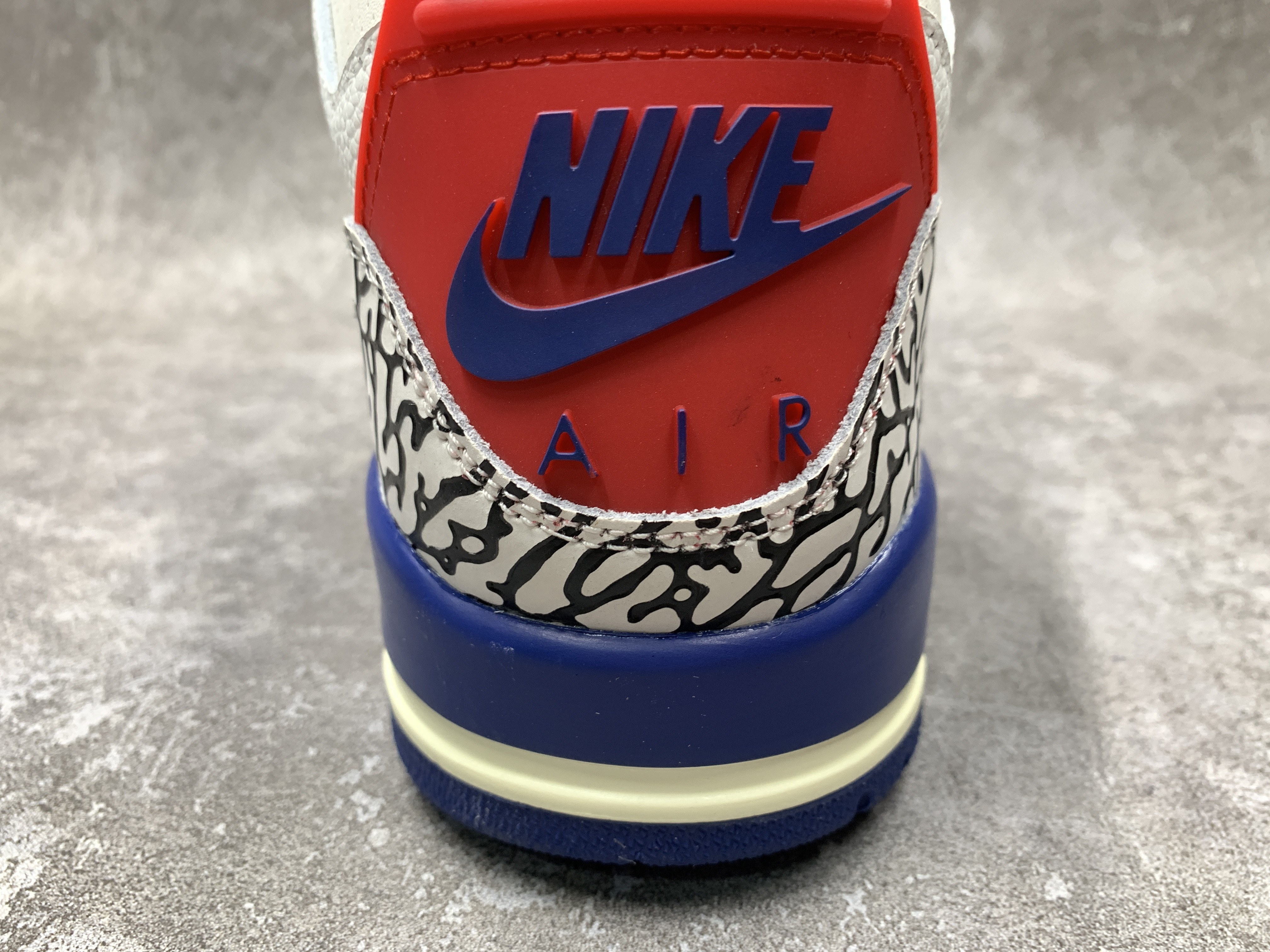 Air Jordan 3 Retro SP White Blue Red Cement Grey