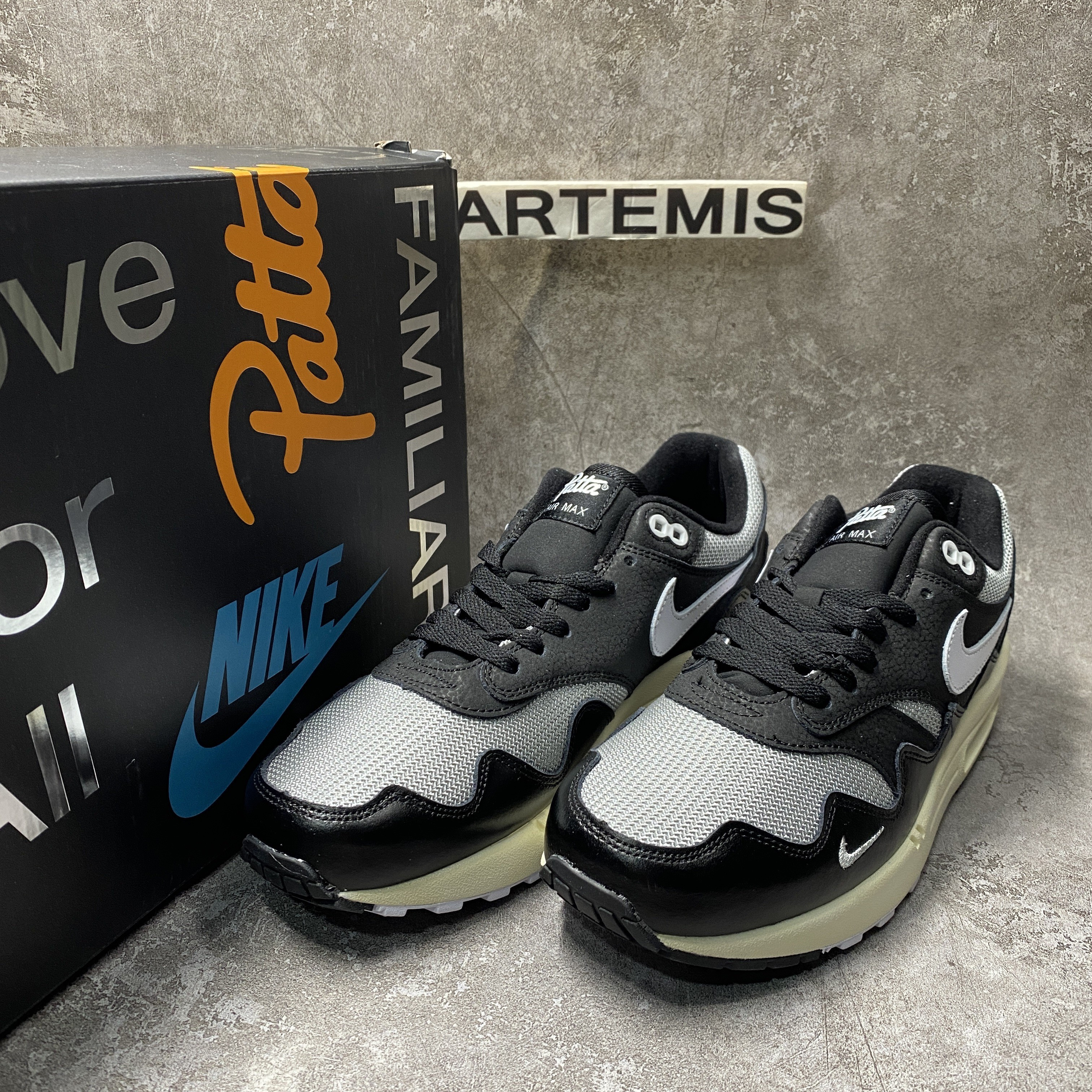 Nike Air Max 1 Patta Waves Black