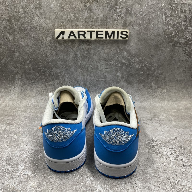 Off-White x Air Jordan 1 Low UNC Blue