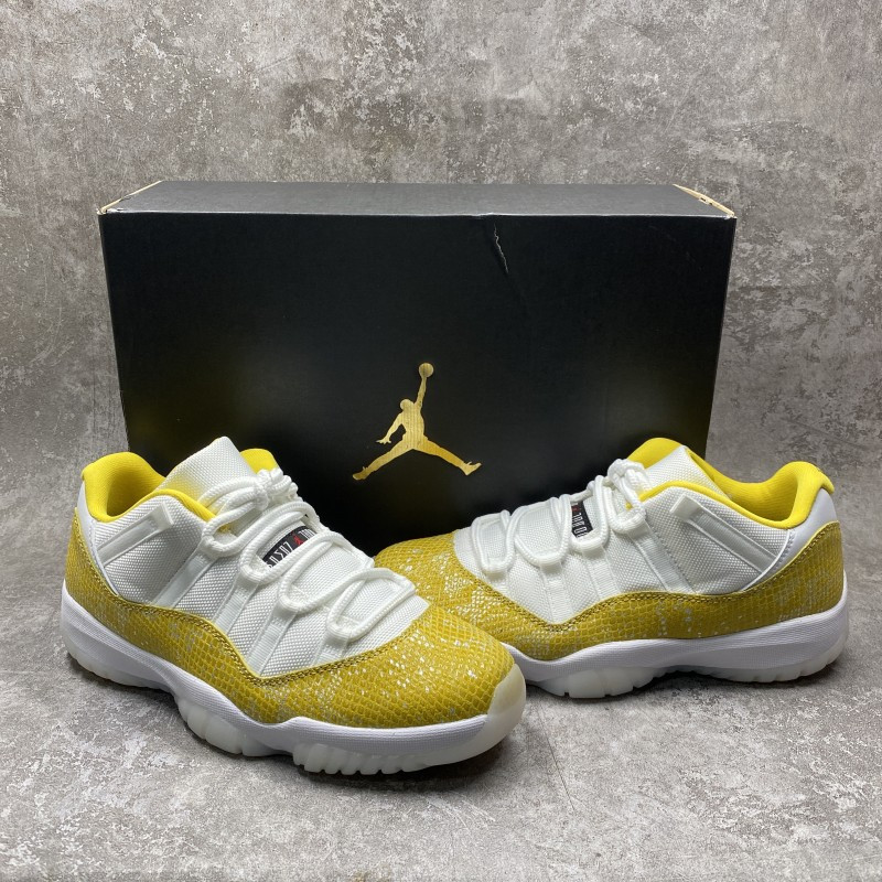 Air Jordan 11 Retro Low Tour Yellow Snakeskin