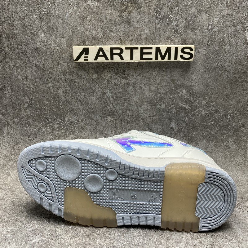 OFF-WHITE Out Of Office OOO Low Tops White Iridescent Blue