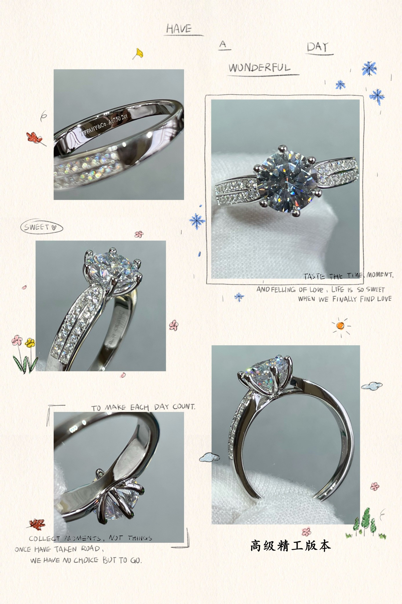 t*f*ny & co. setting 2 carat Di*m*nd ring with star motif ag925