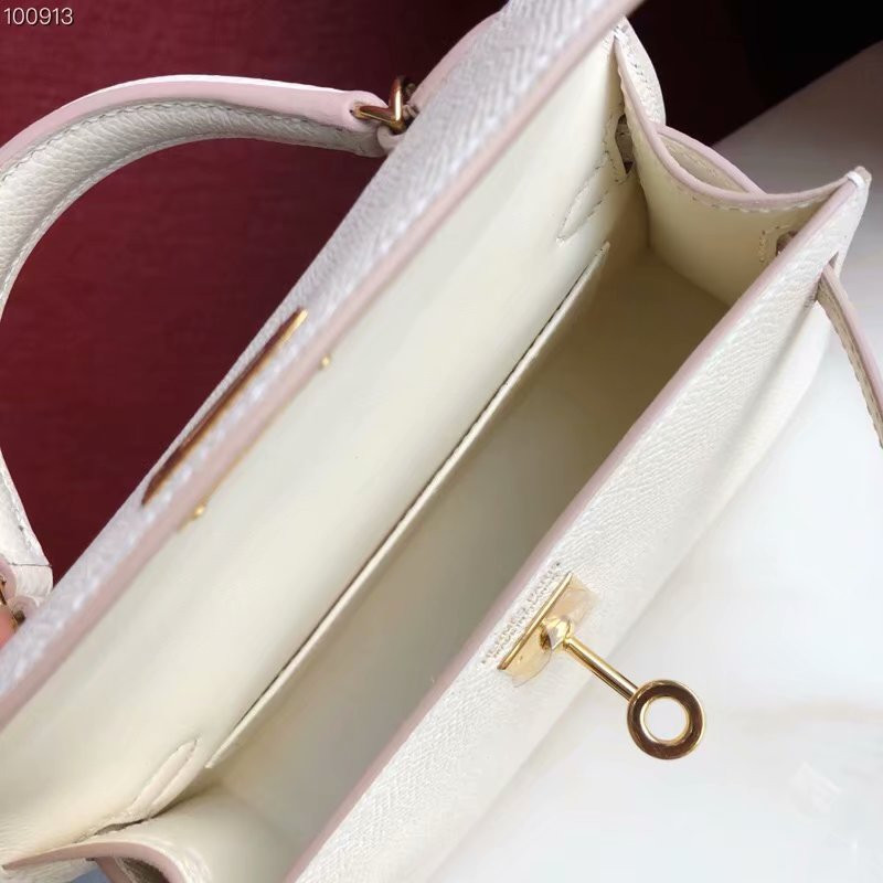 H**mes epsom handmade kelly mini 19