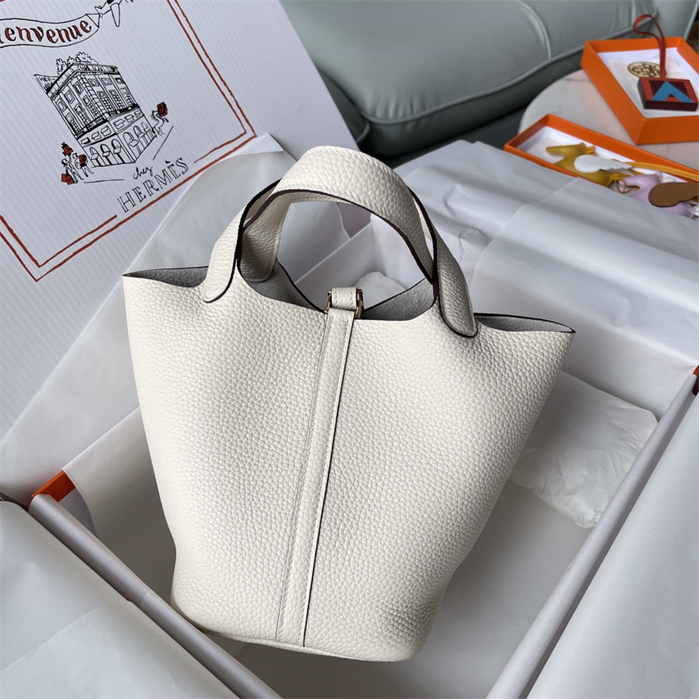 Hermès Picotin 18cm milky white without original box
