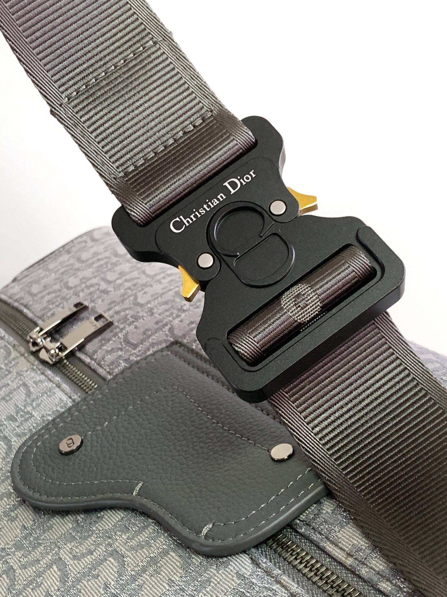 D*or lingot bag gray 50 x 25 x 21.5 cm