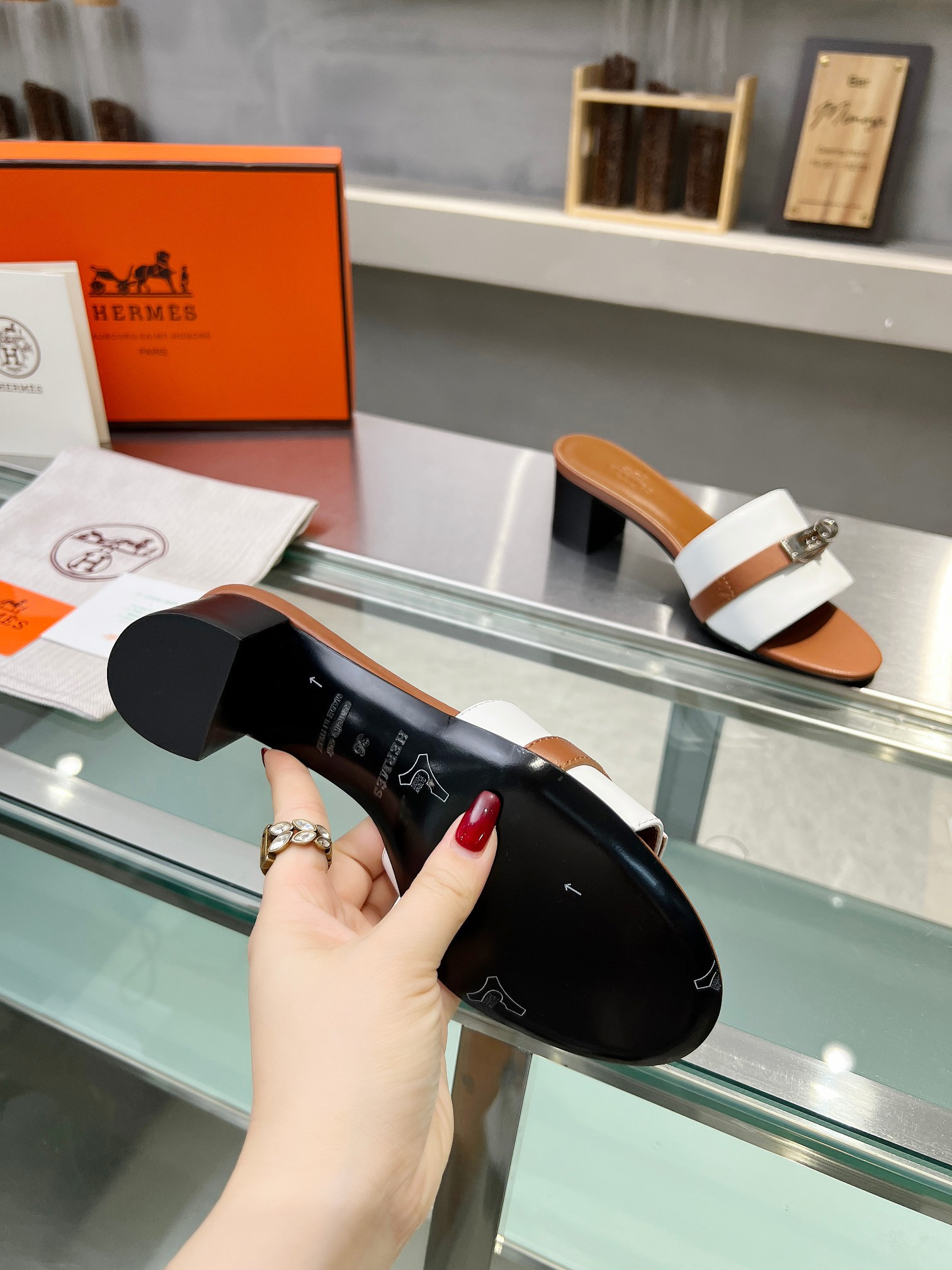 UA Hermès Gigi 50 sandal