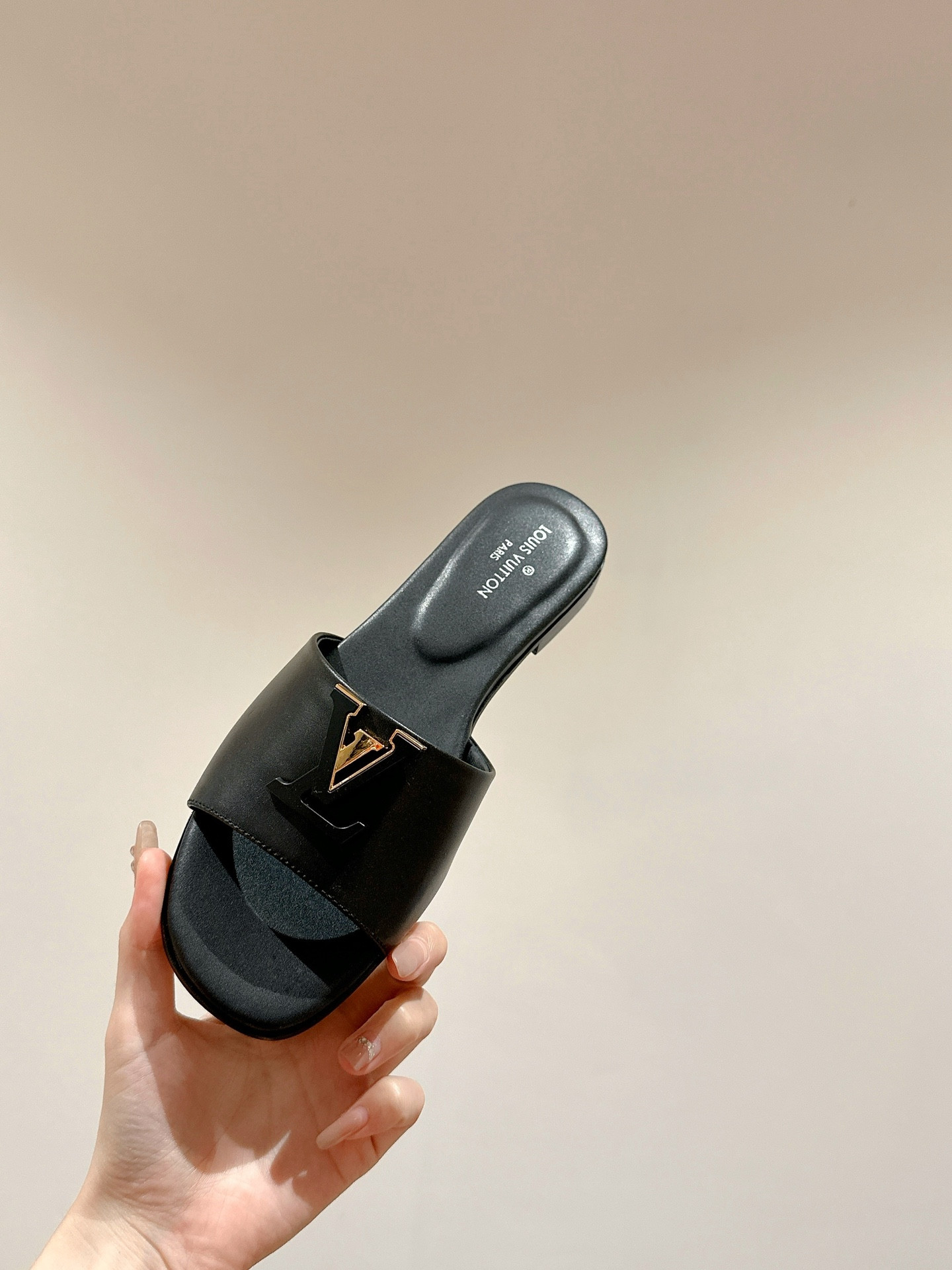 UA LV Capri Flat Mule Black