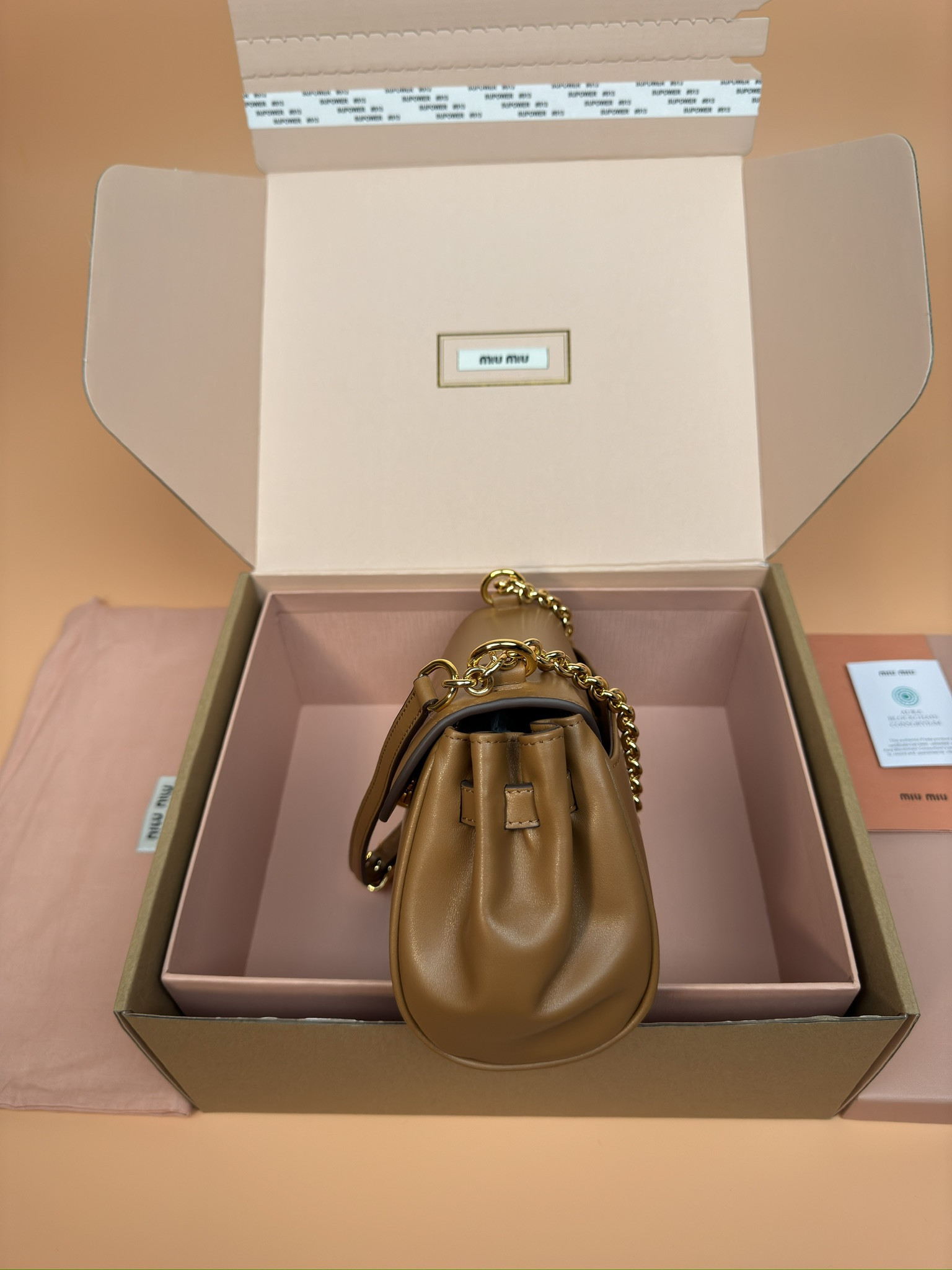 Miu Miu Leather shoulder bag  13.5x24x9cm