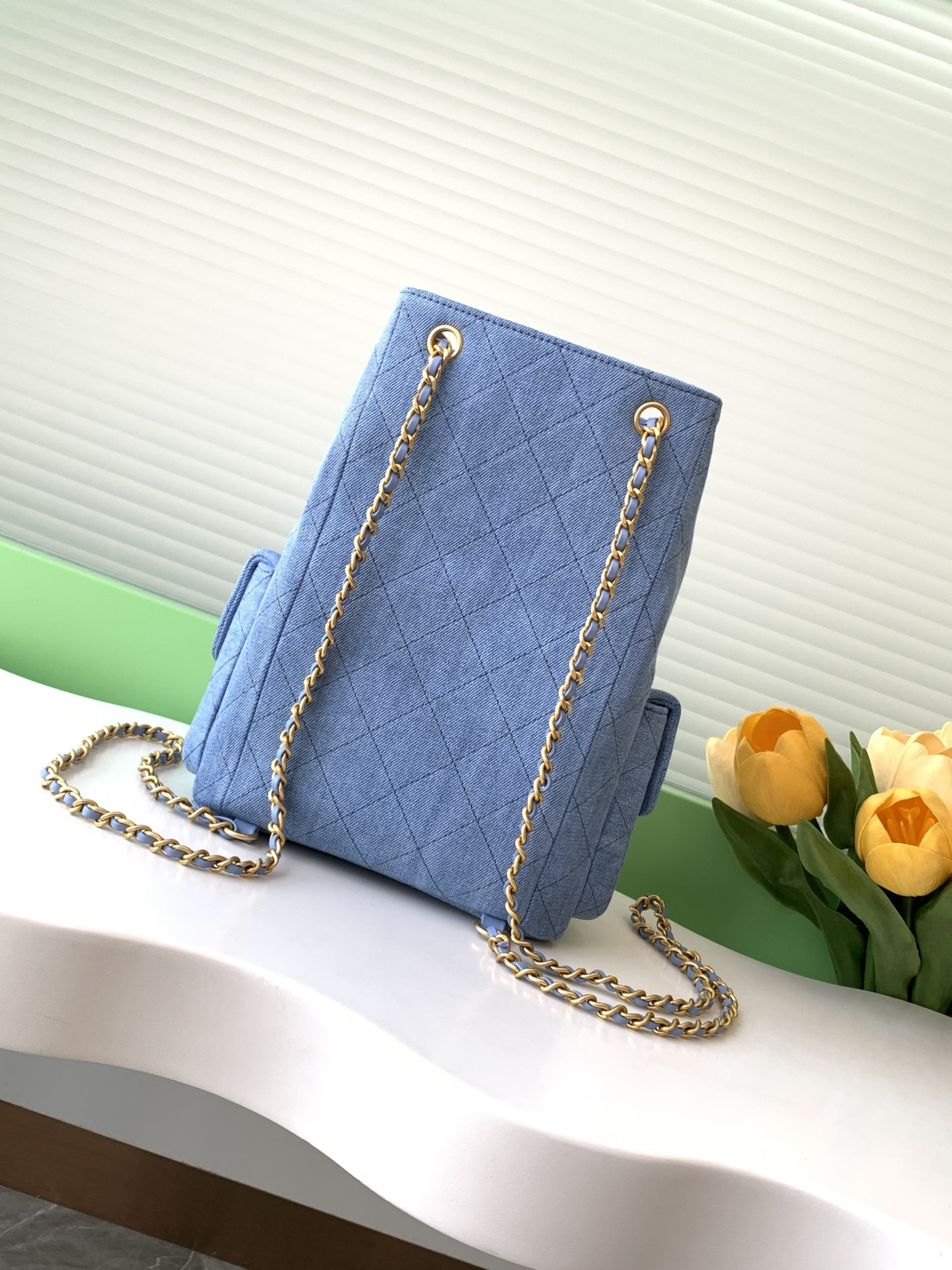 Ch*el backpack 24.5x18x8cm