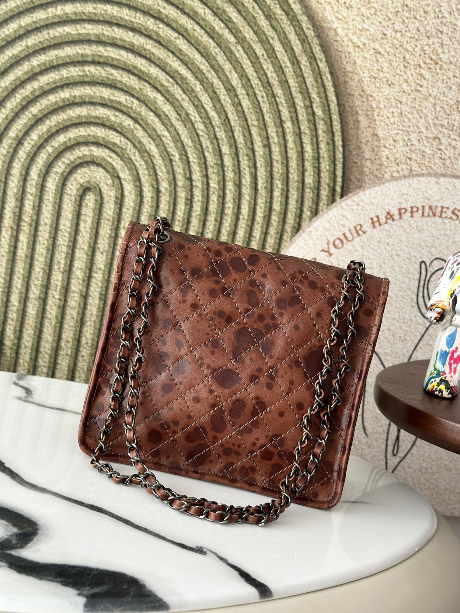 Ch*el vintage flap tofu bag 26x11x23cm