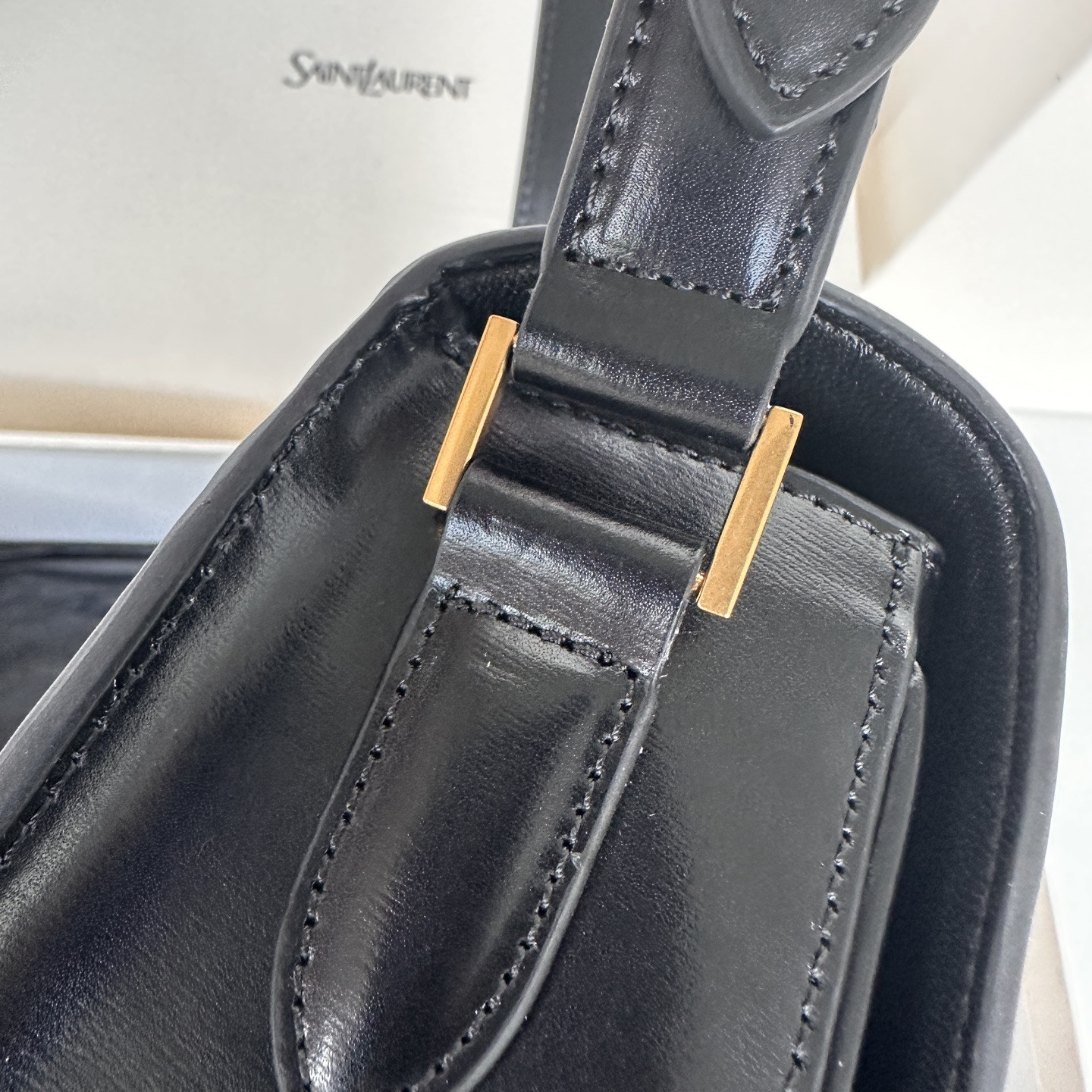 y*l solferino large in box Sa**t Lau*nt 29x18x9cm