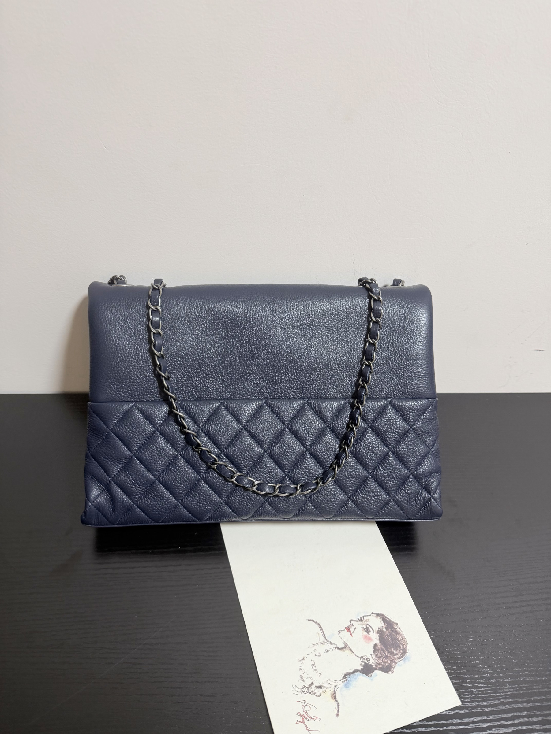 Chanel Hampton Flap Handbag AS7095 32x19x7.5cm