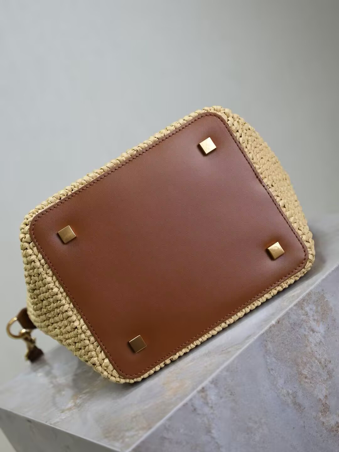YSL LE 37 (raffia) 17x20x13cm