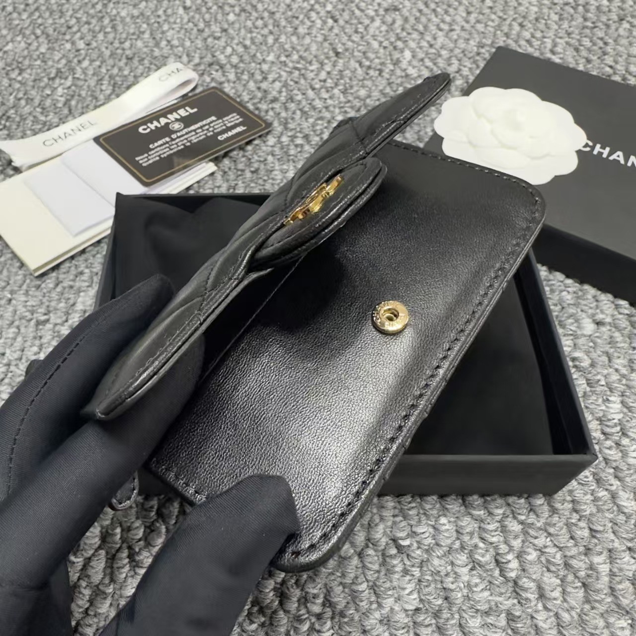 Chanel Classic Quilted Card Holder/Coin Purse