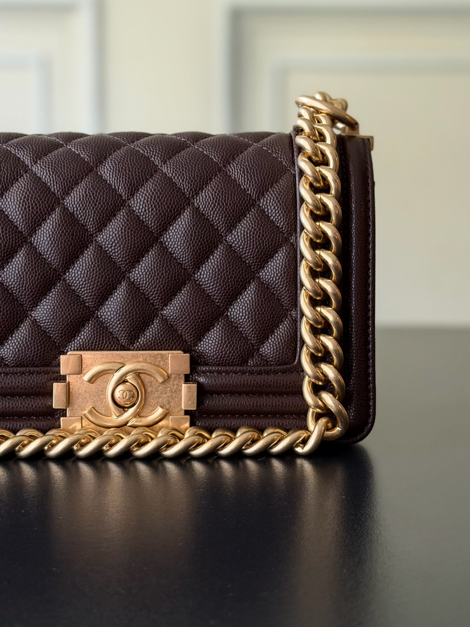 Chanel Boy Handbag 12x20x7cm