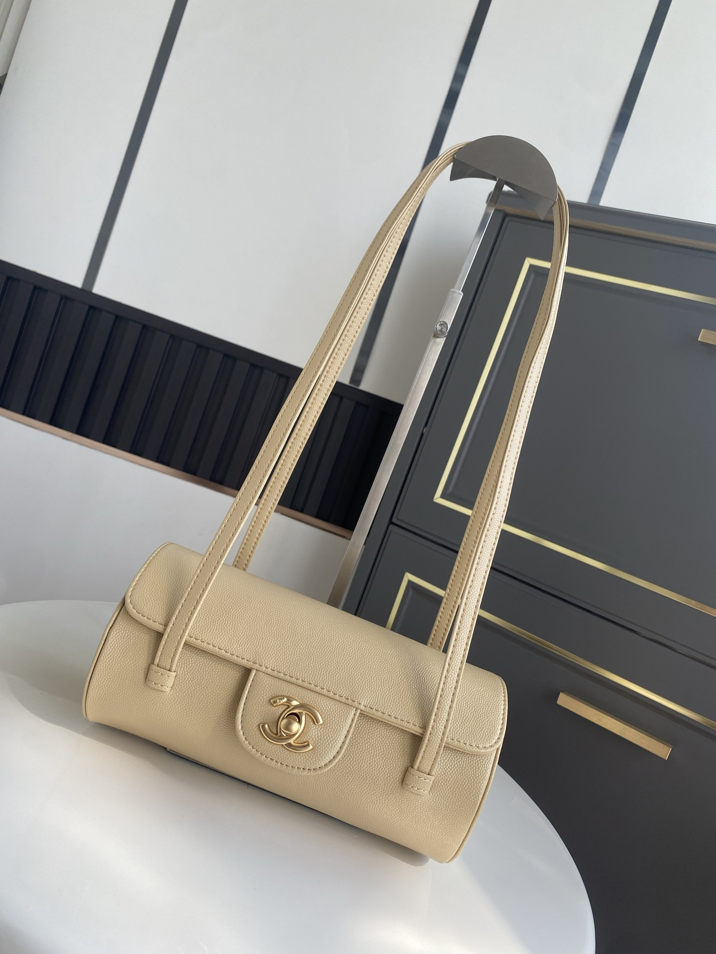Chanel Small Bowling Bag AS6143 10x20.5x10cm