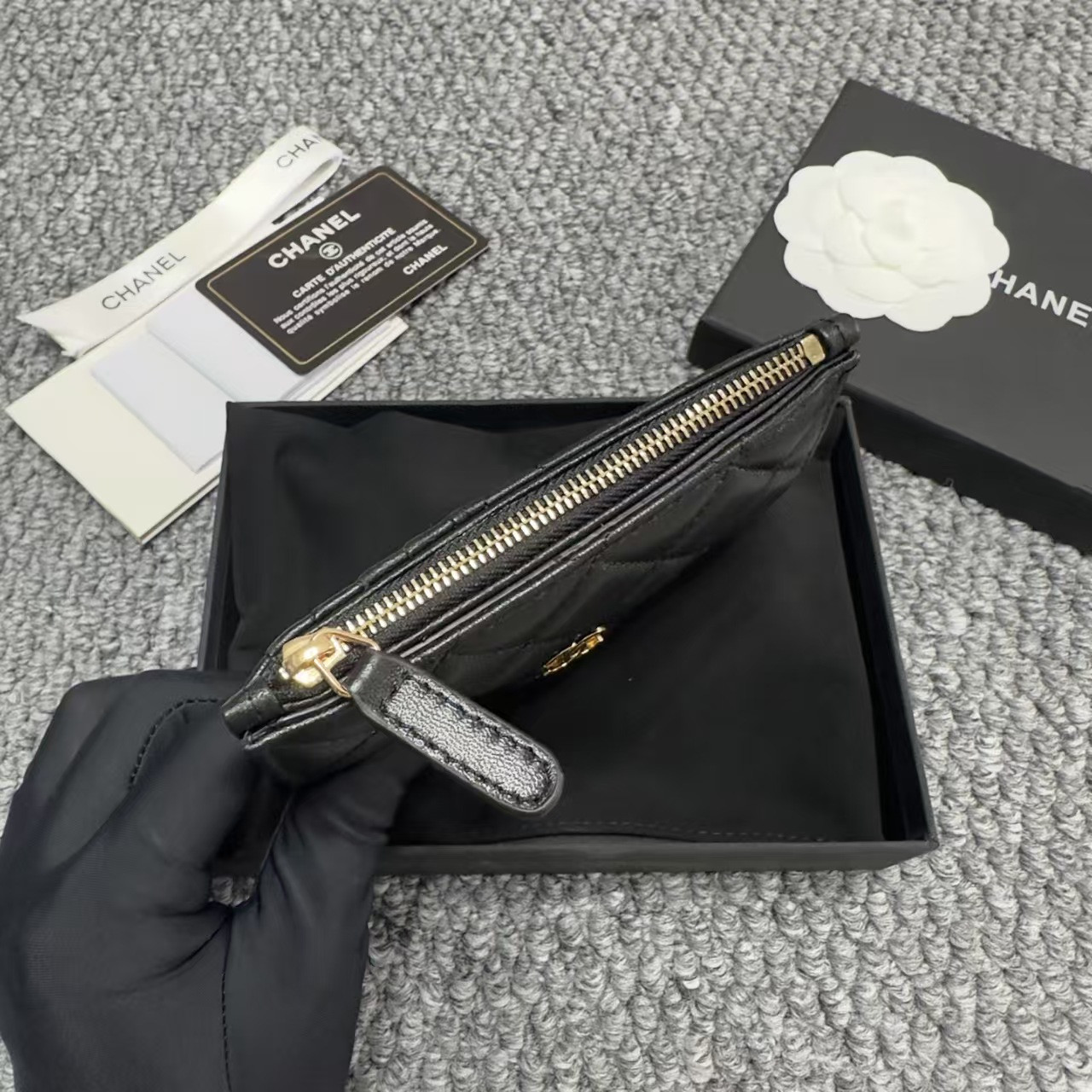 Chanel Classic Quilted Card Holder/Coin Purse