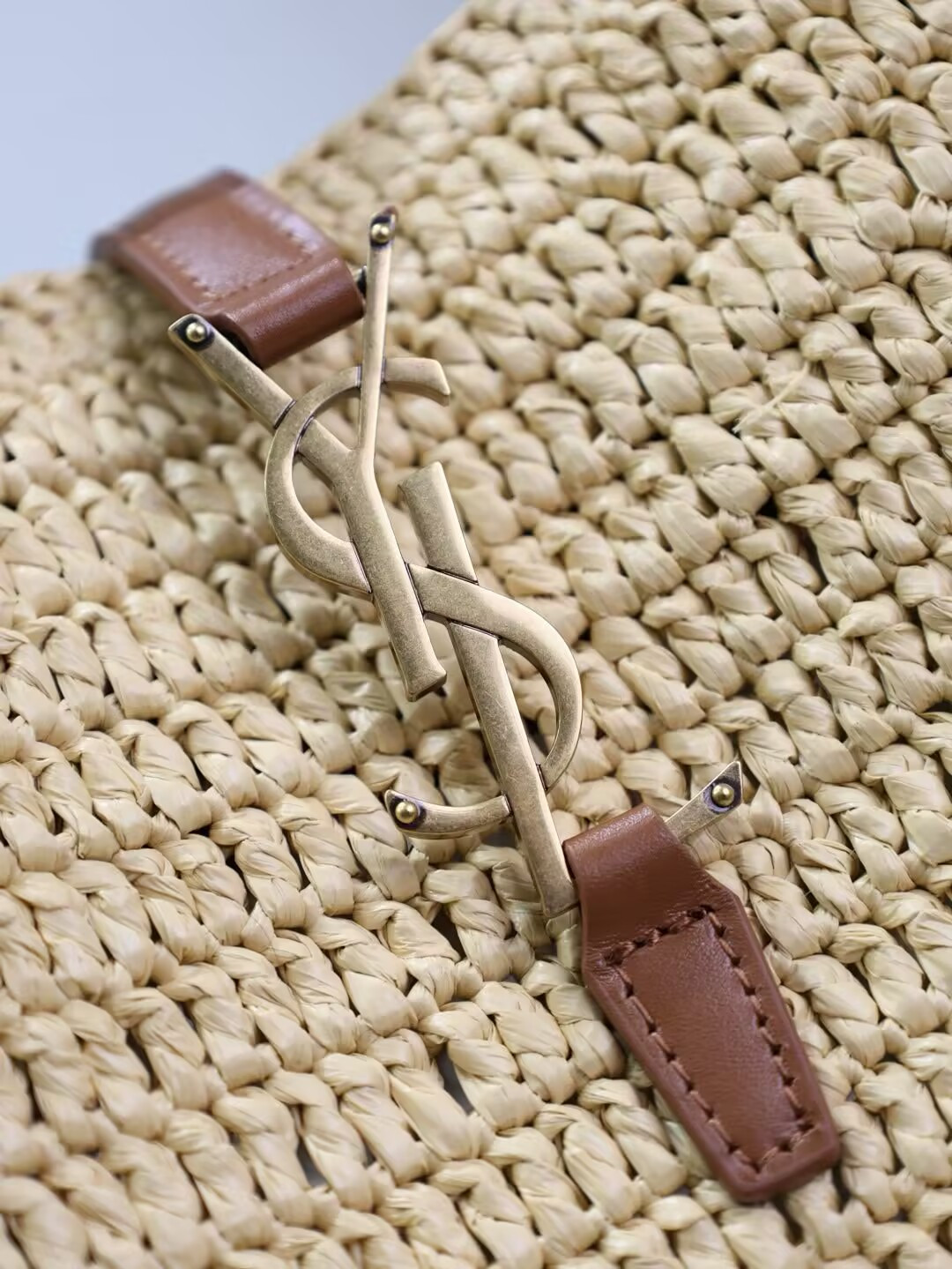 YSL LE 37 (raffia) 17x20x13cm