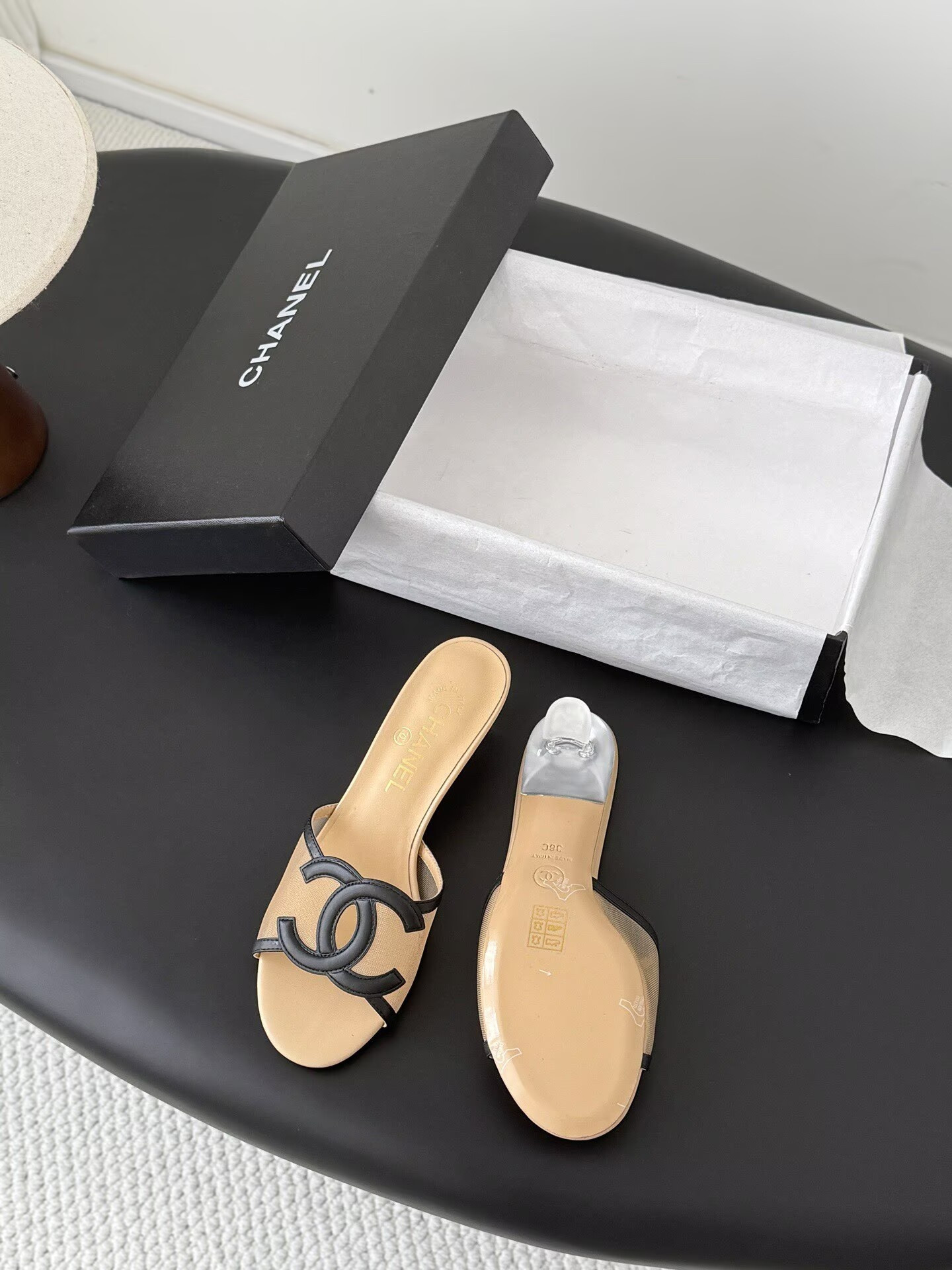 UA Chanel Sandals 4.5cm Heel
