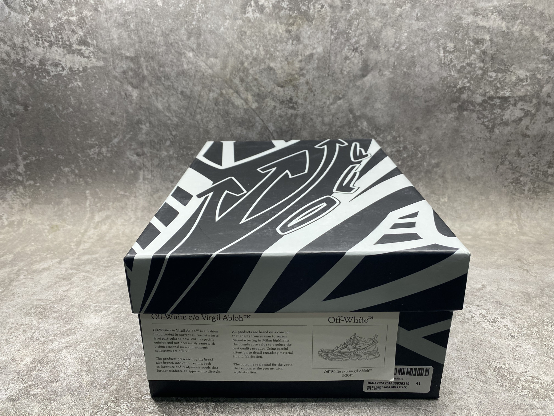 UA Off-White "BE RIGHT BACK"