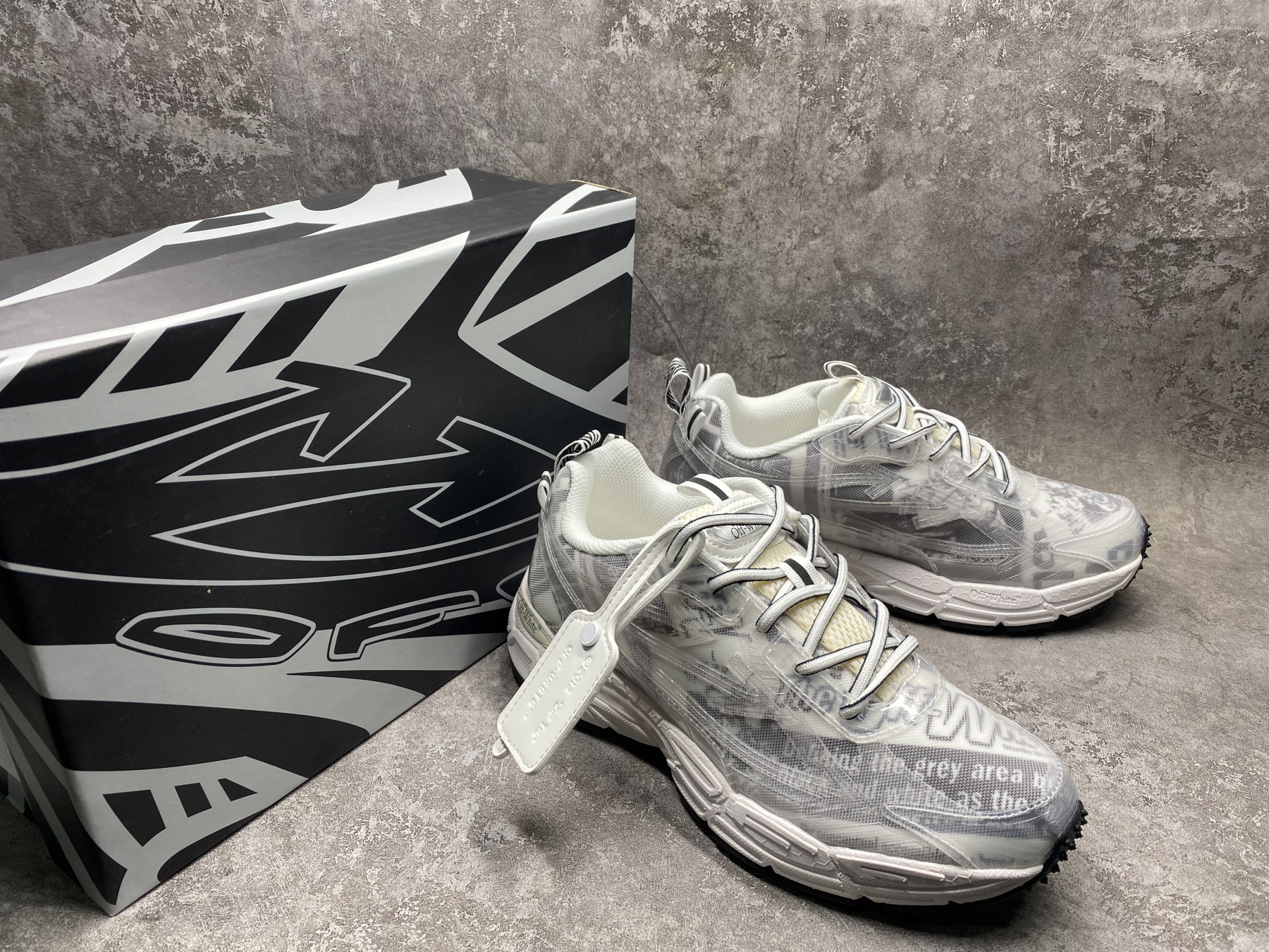 UA Off-White "BE RIGHT BACK"
