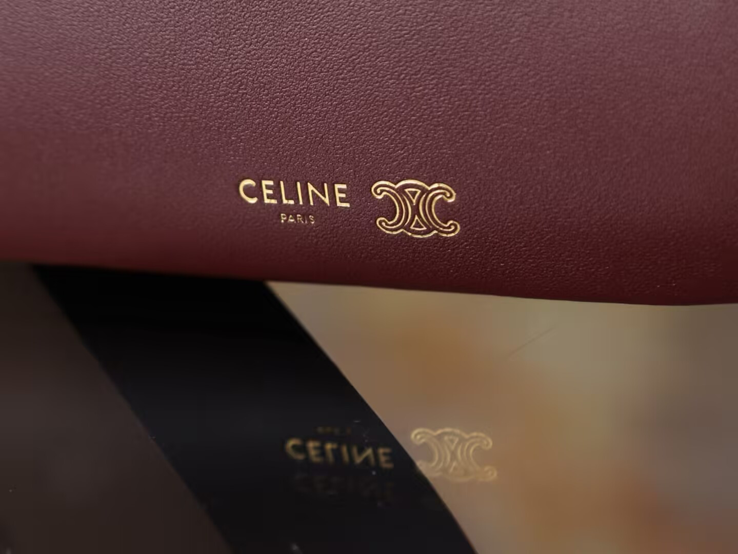 Celine TRIO FLAP IN Smooth Lambskin 22.5x13x3.5cm