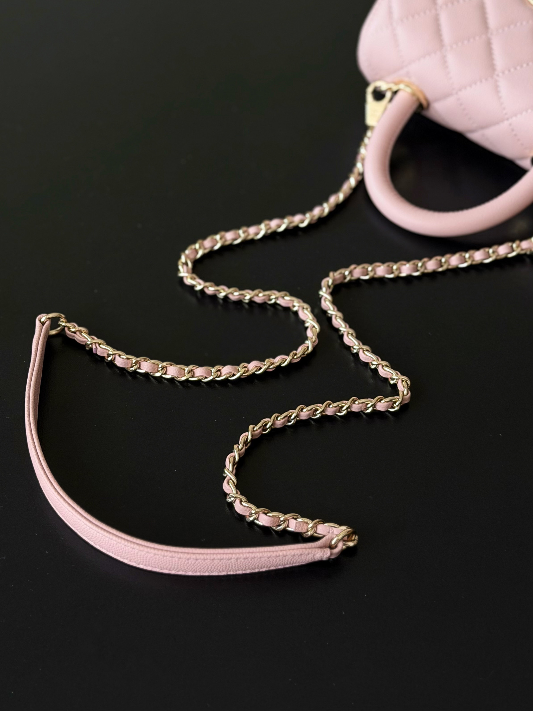 CHANEL mini coco handle 13x19x9cm