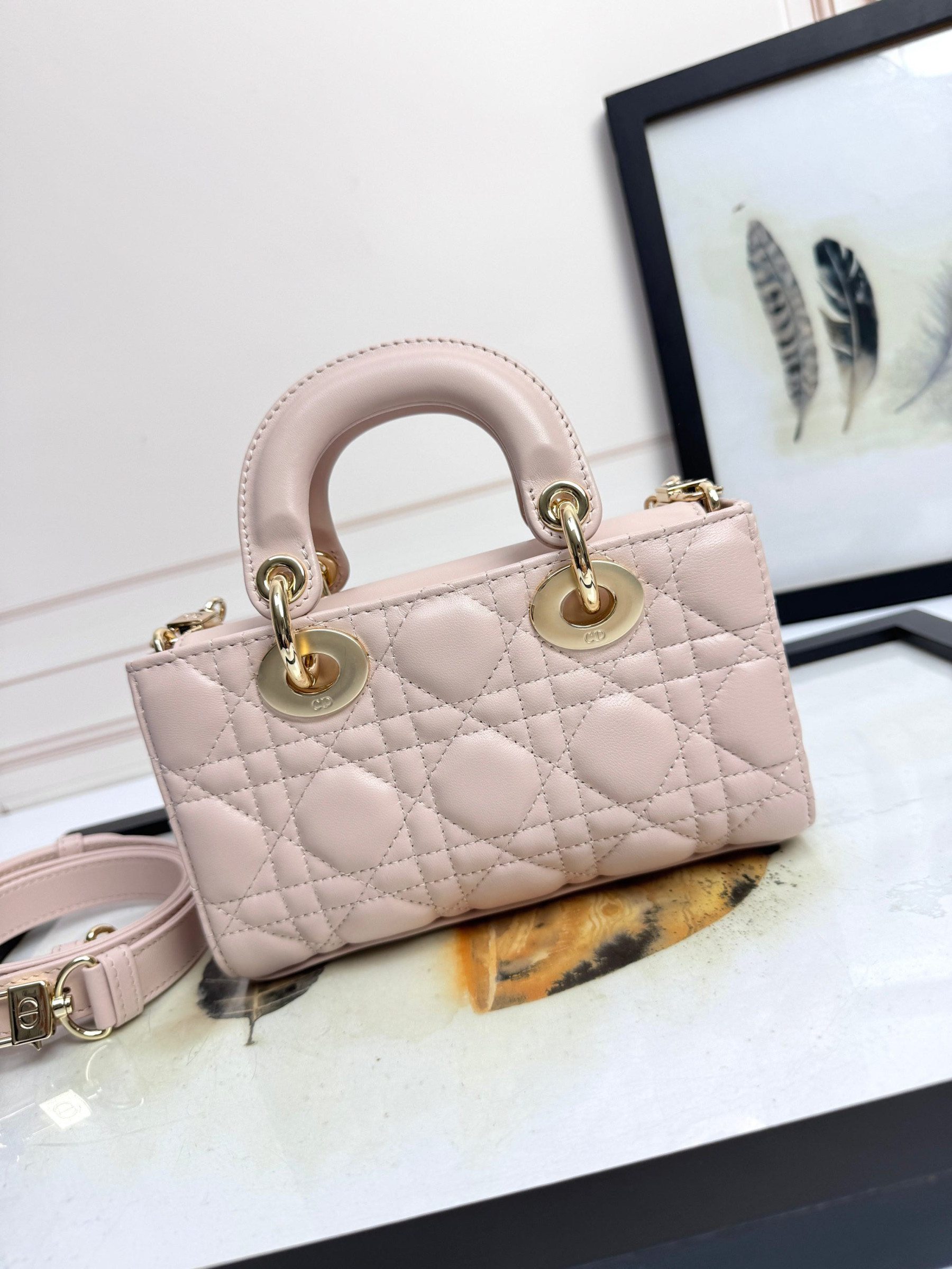 Dior Mini Lady D-Joy Bag 19x10.5x5.5cm