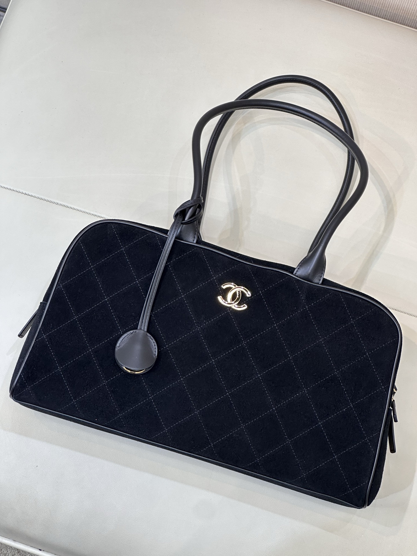 Chanel Bowling Bag 19x35x12.5cm