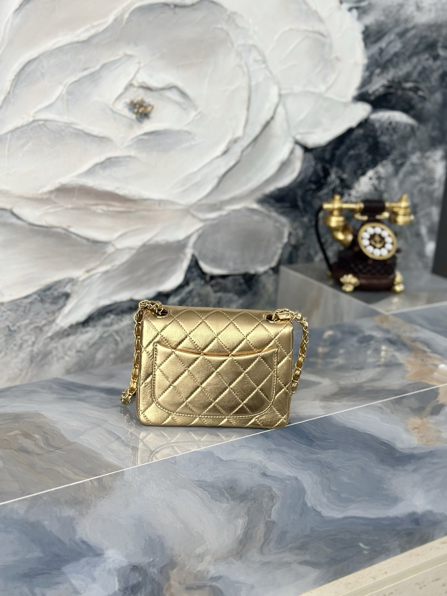 Chanel Mini Square Flap Bag AS3349 17.5cm
