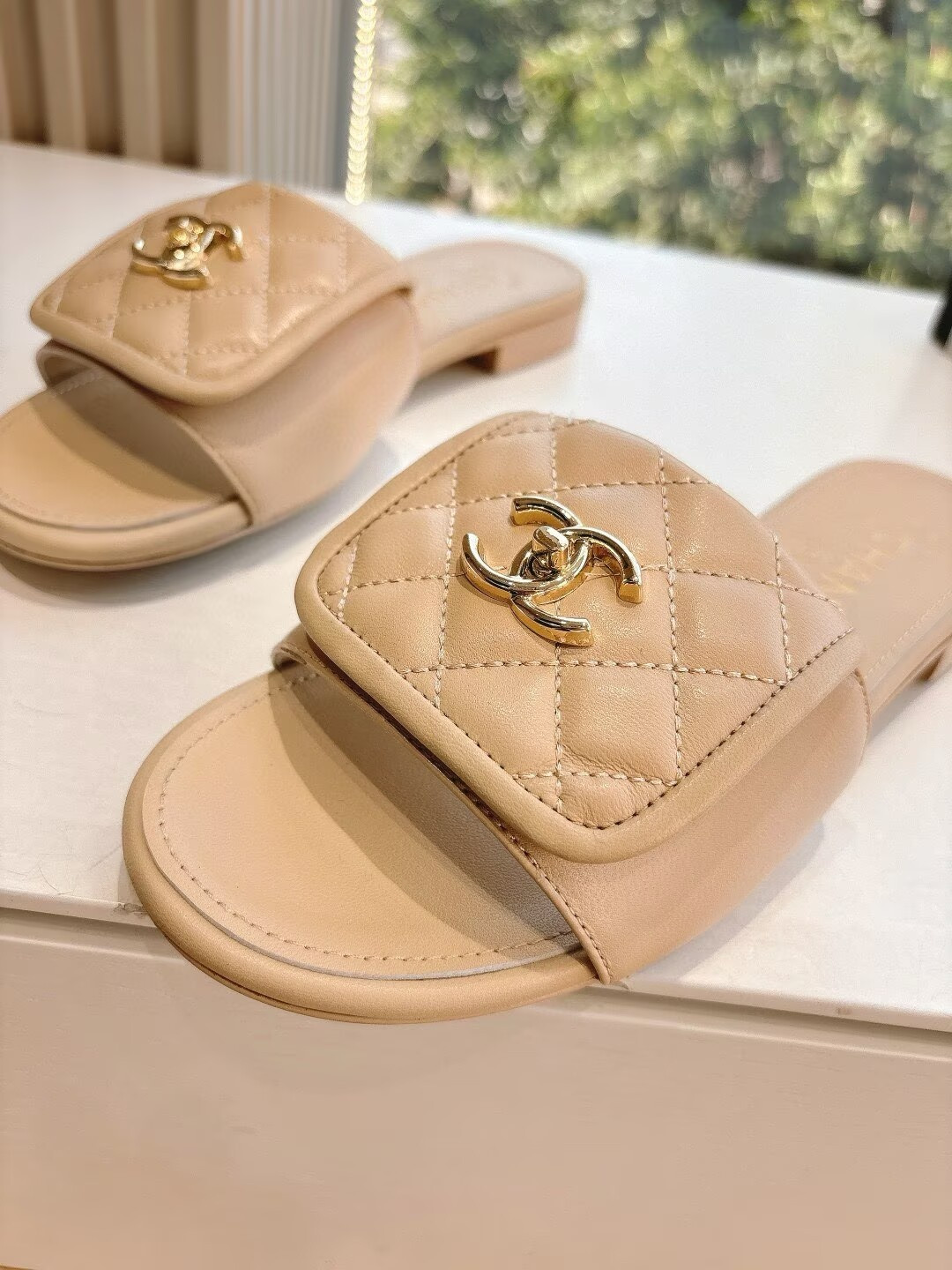 UA Chanel Slippers