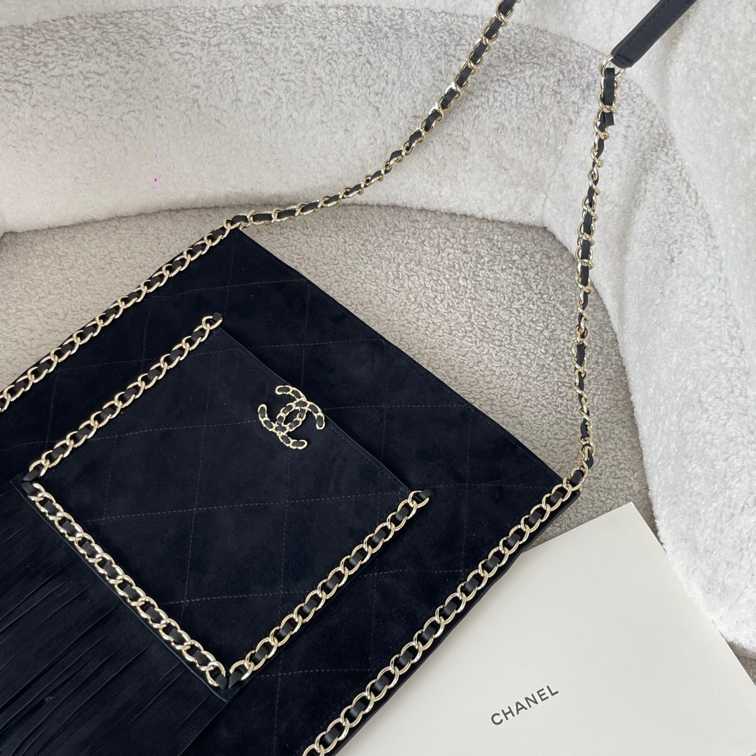 Chanel CC Fringe Shopping Bag 30x31cm
