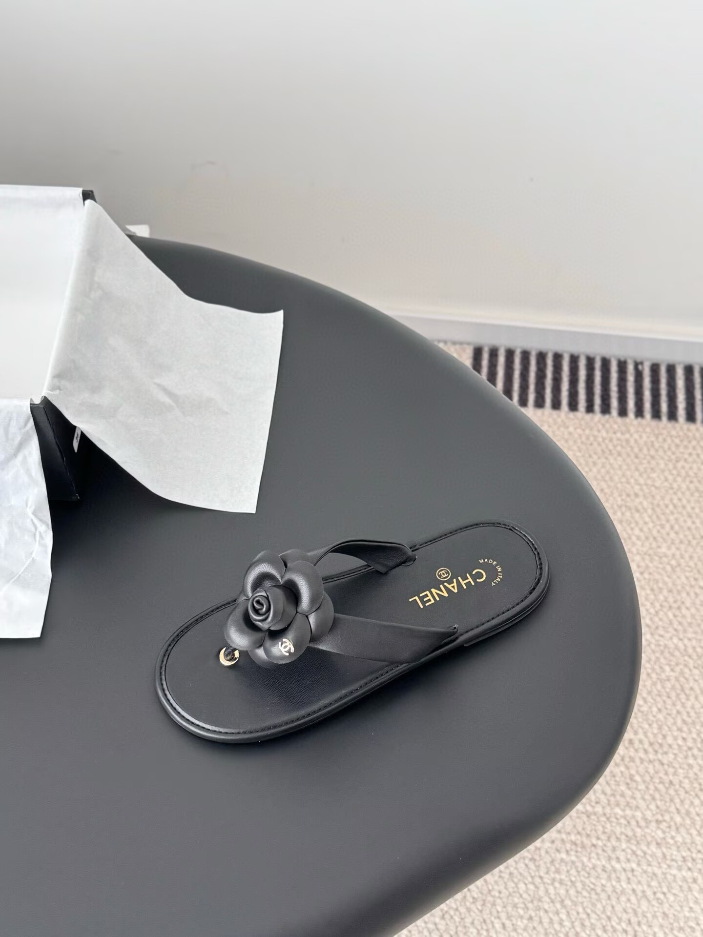 UA Chanel Thongs Slides