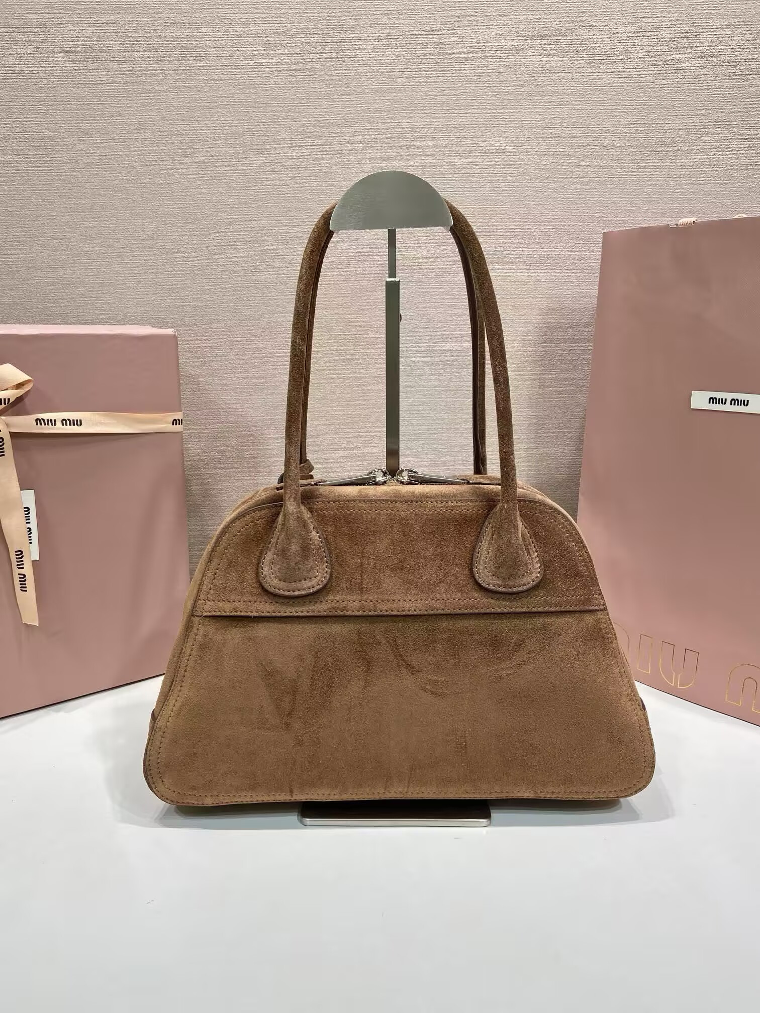 Miu Miu Vivant Suede Bag 32x19.5x11cm