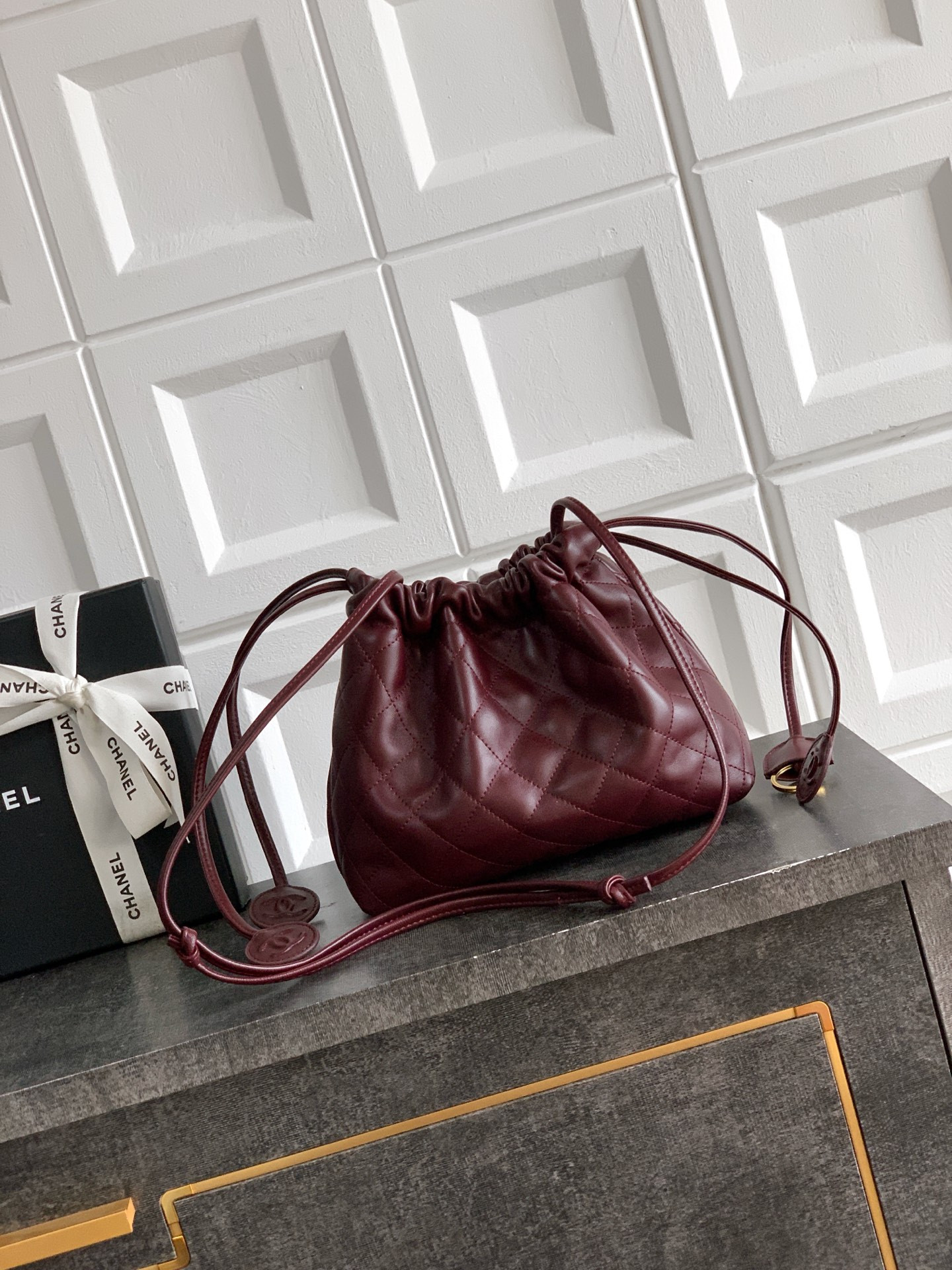 Chanel Clutch with Leather Strap AP5227 17x22x8cm