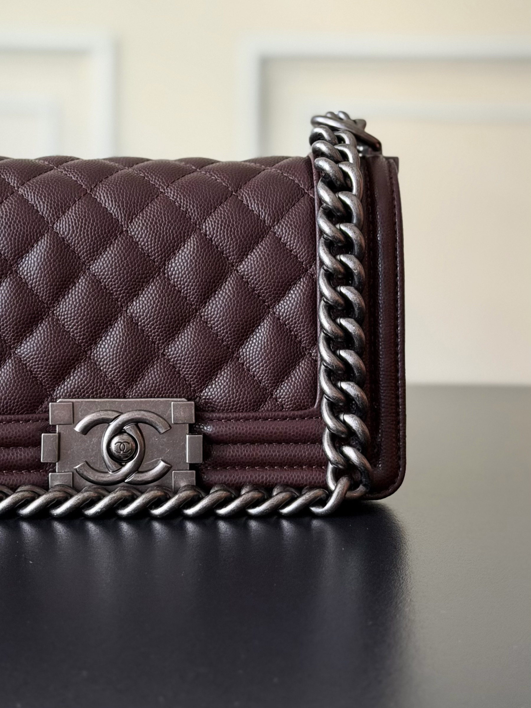 Chanel Boy Handbag 12x20x7cm