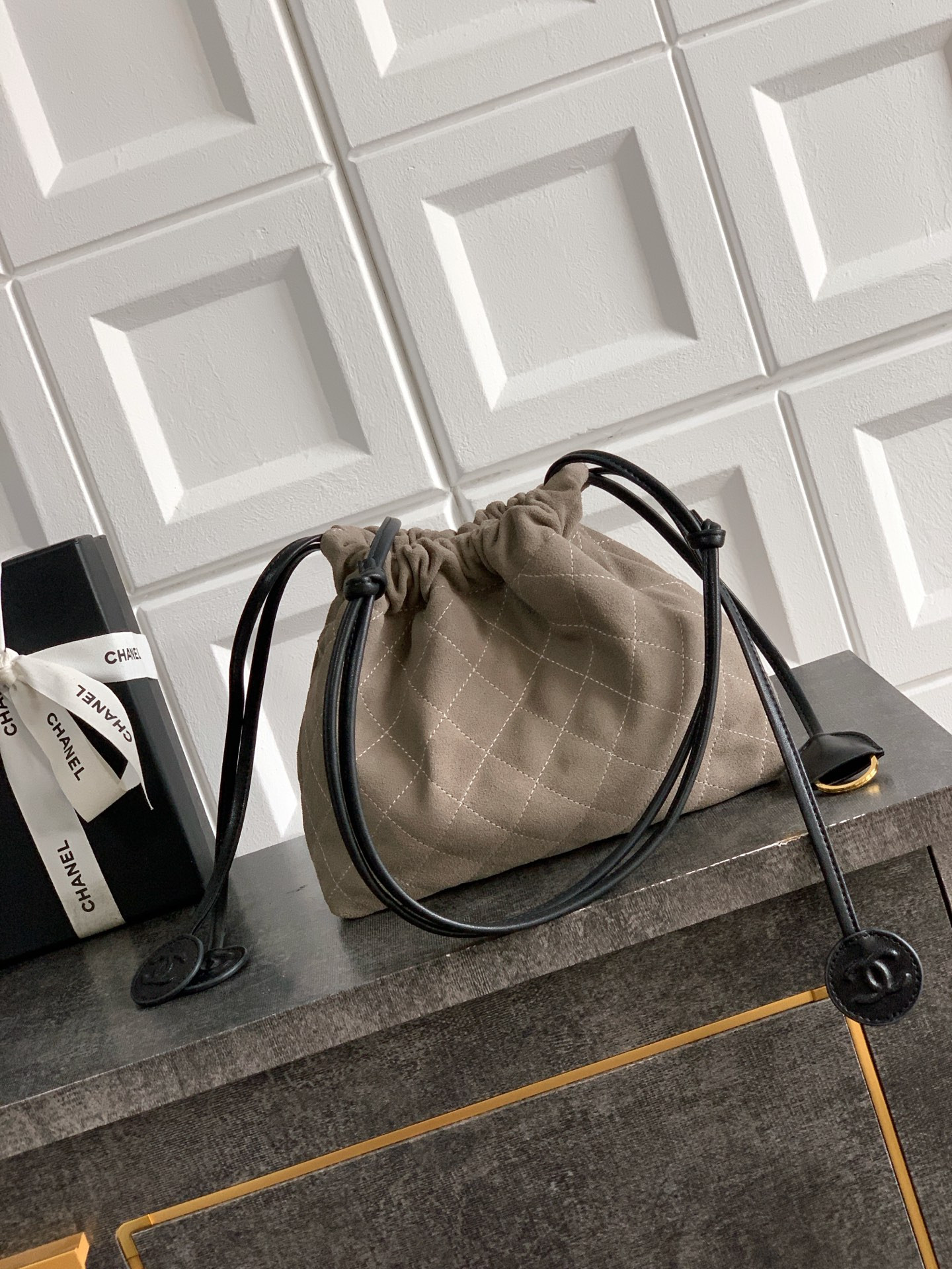 Chanel Clutch with Leather Strap AP5227 17x22x8cm