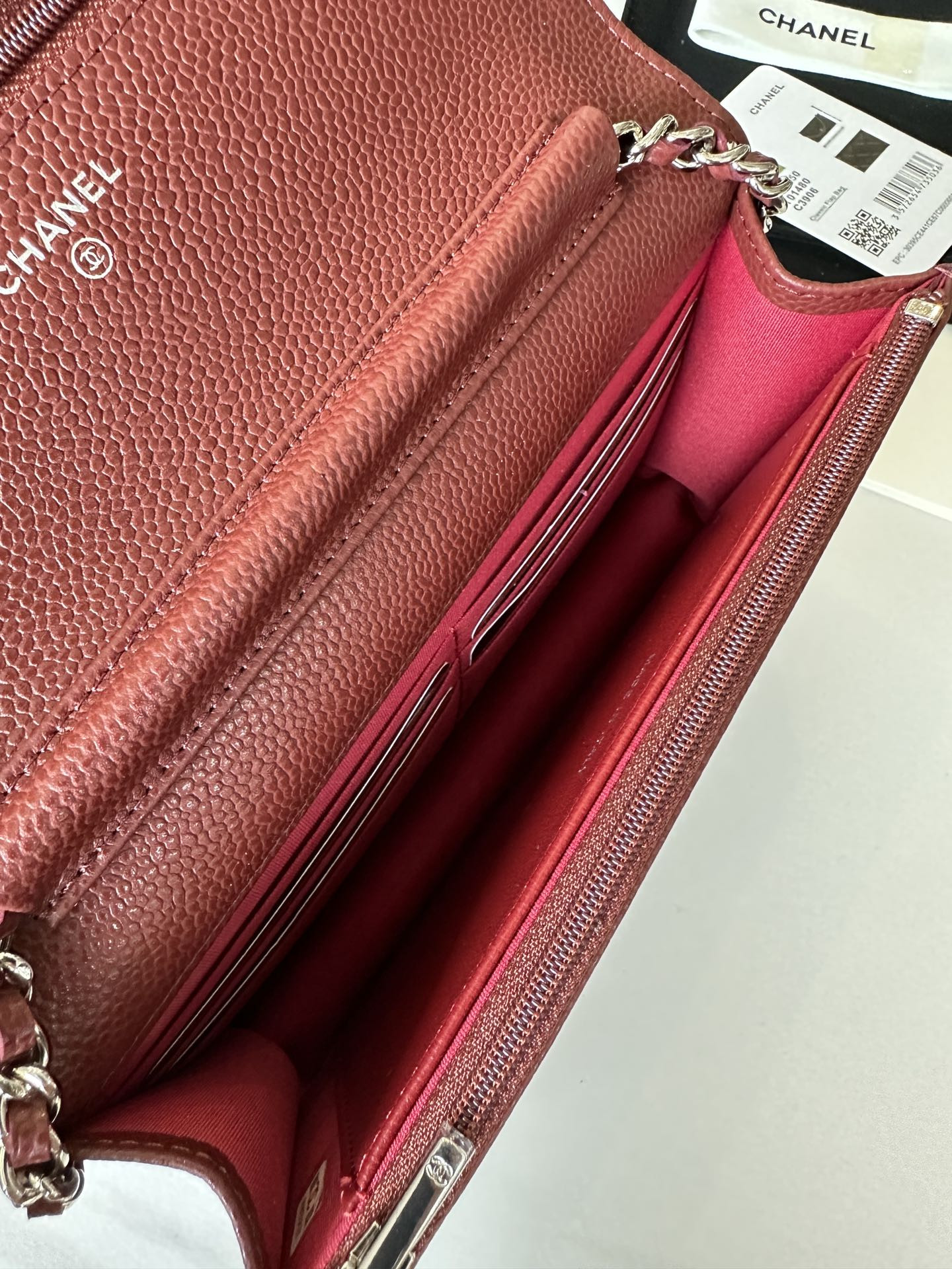 CHANEL WOC CLASSIC WALLET ON CHAIN 12.3x19.2x3.5cm