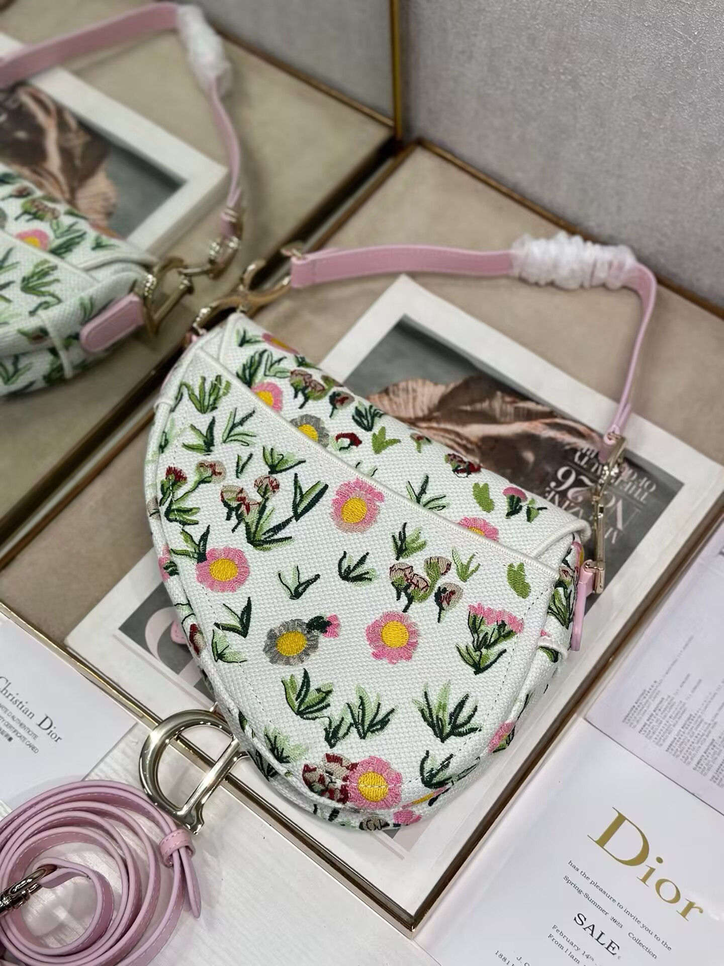 Dior Saddle Bag 25.5x20x6.5cm
