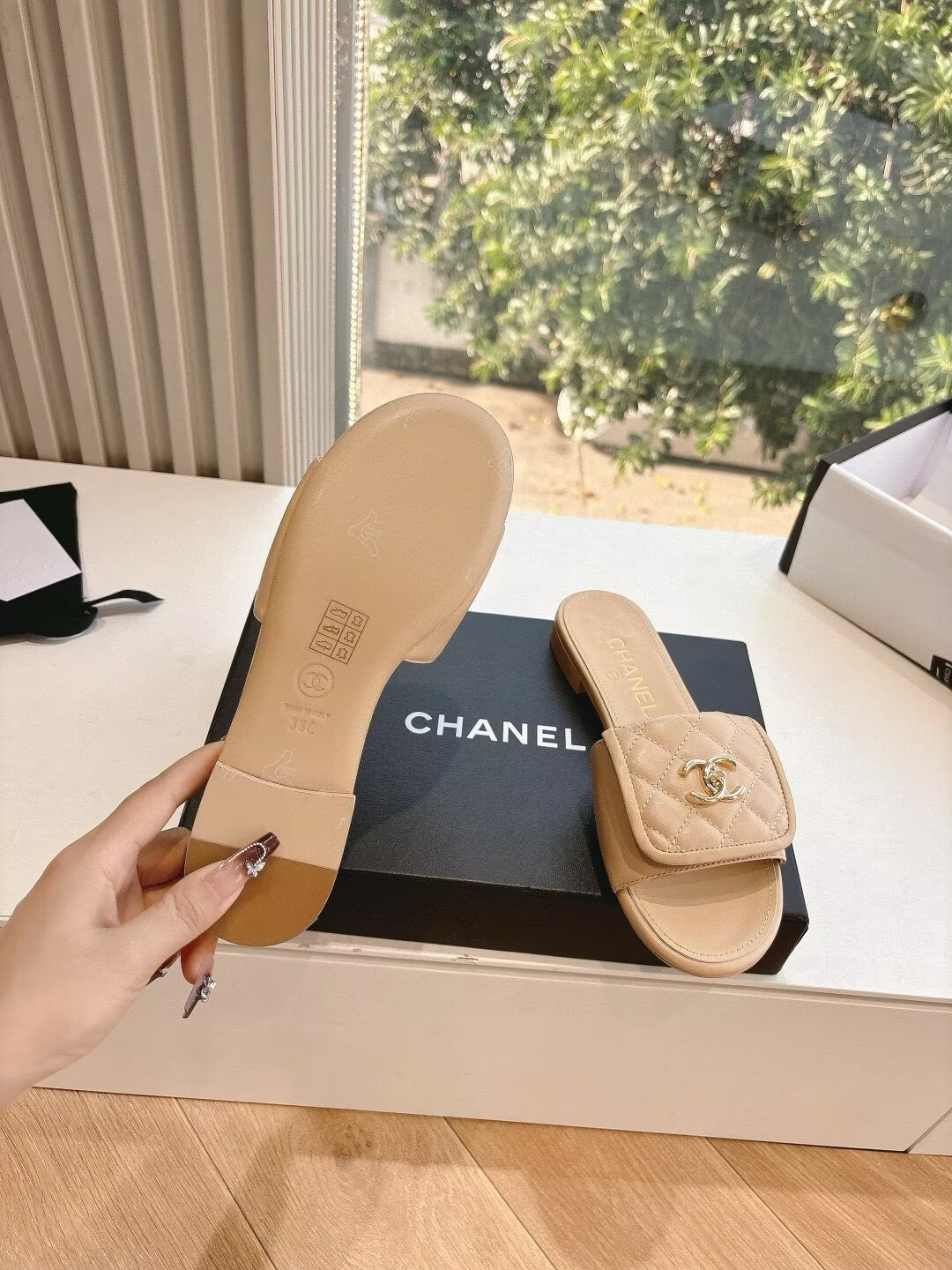 UA Chanel Slippers