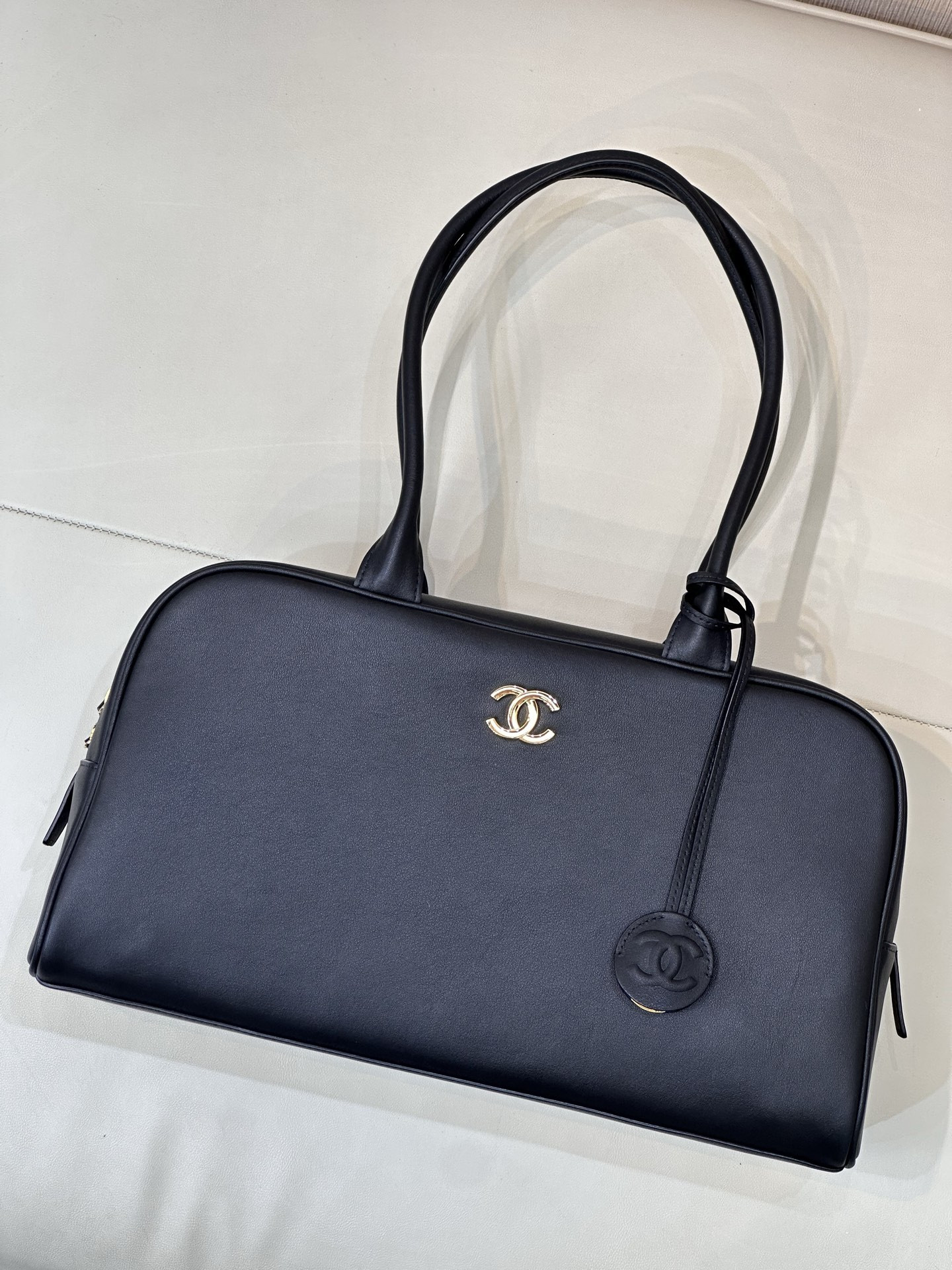 Chanel Large Bowling Bag AS6211 19x35.5x12.5cm