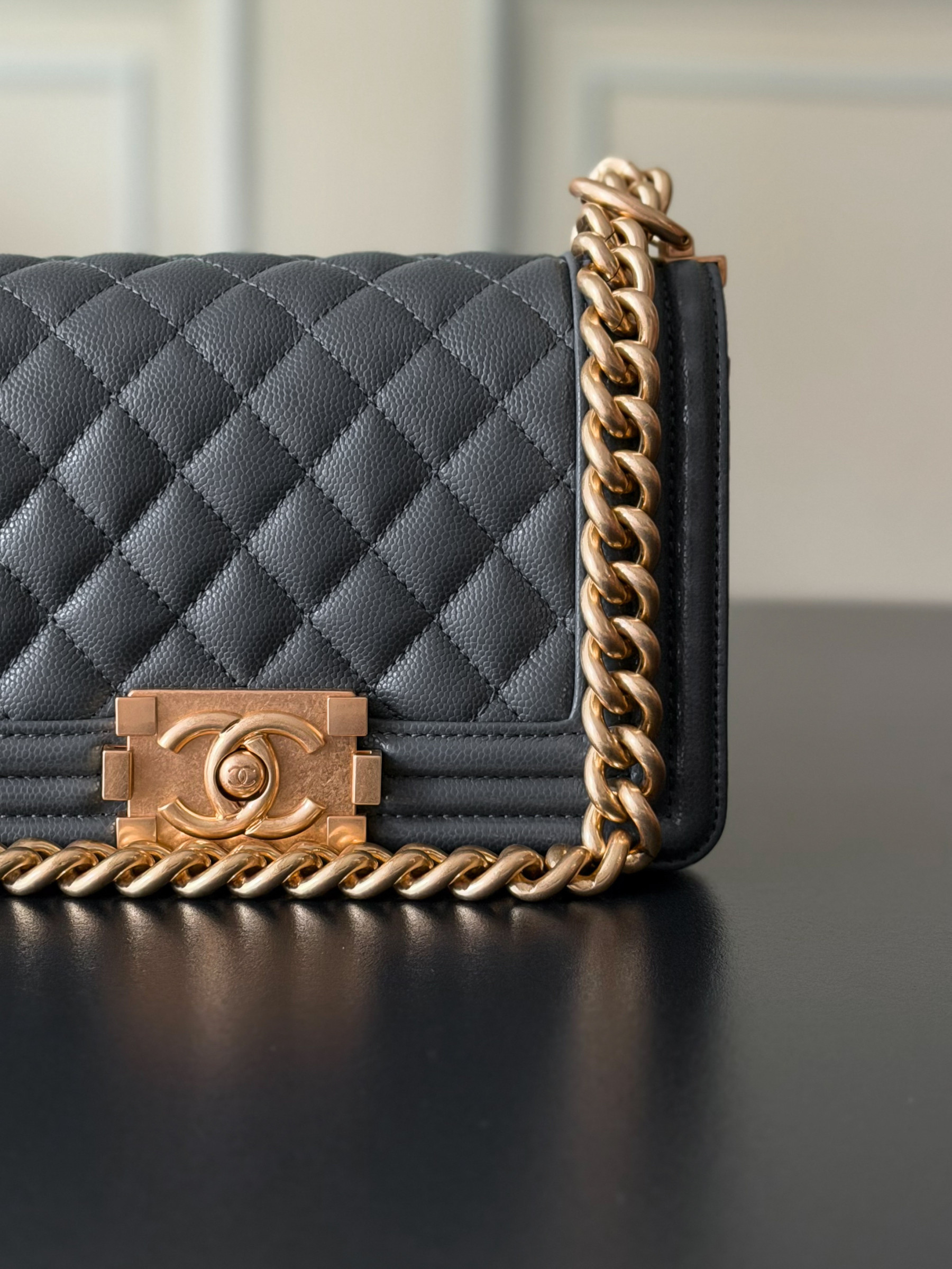Chanel Boy Handbag 12x20x7cm