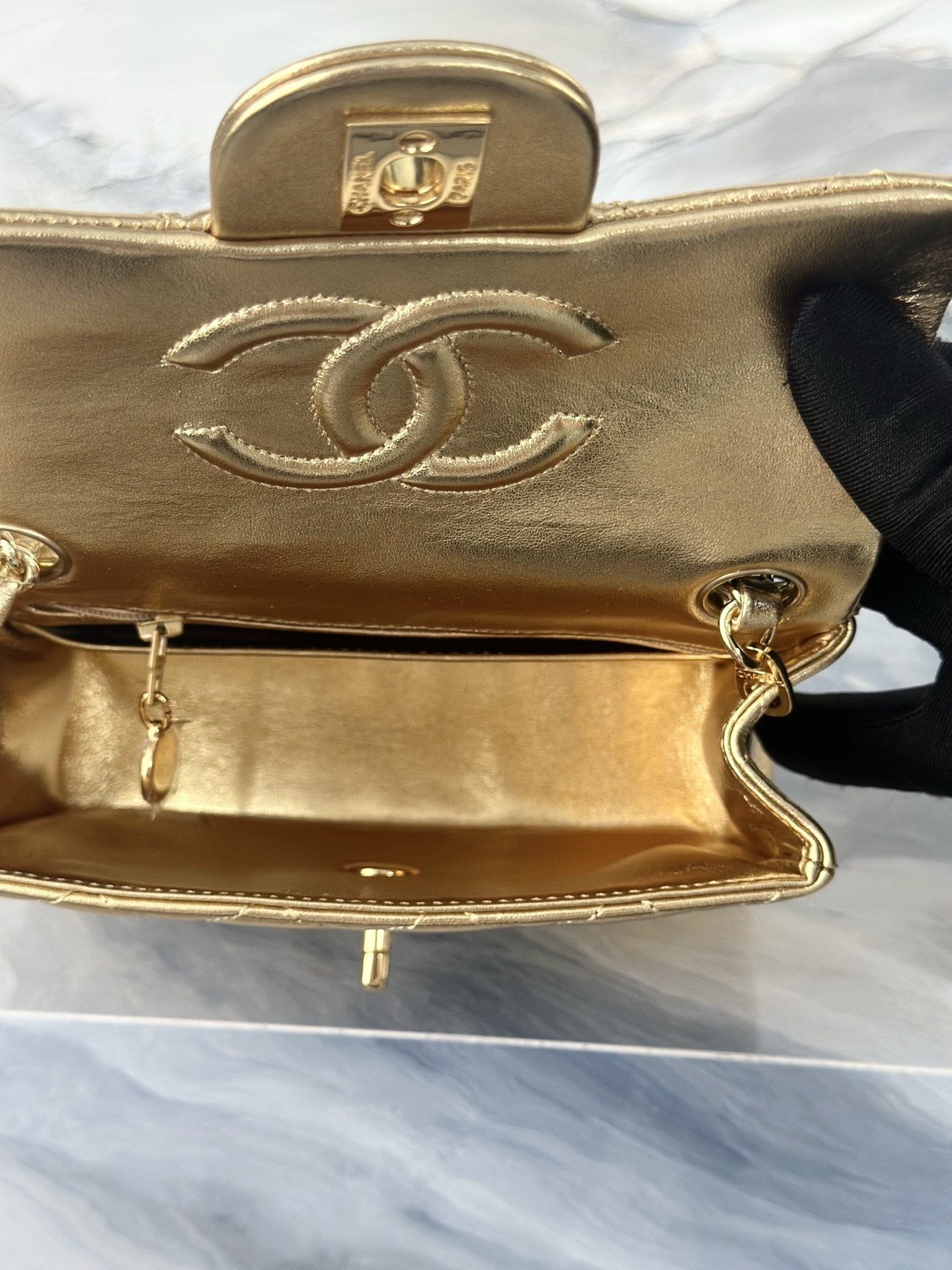 Chanel Mini Square Flap Bag AS3349 17.5cm
